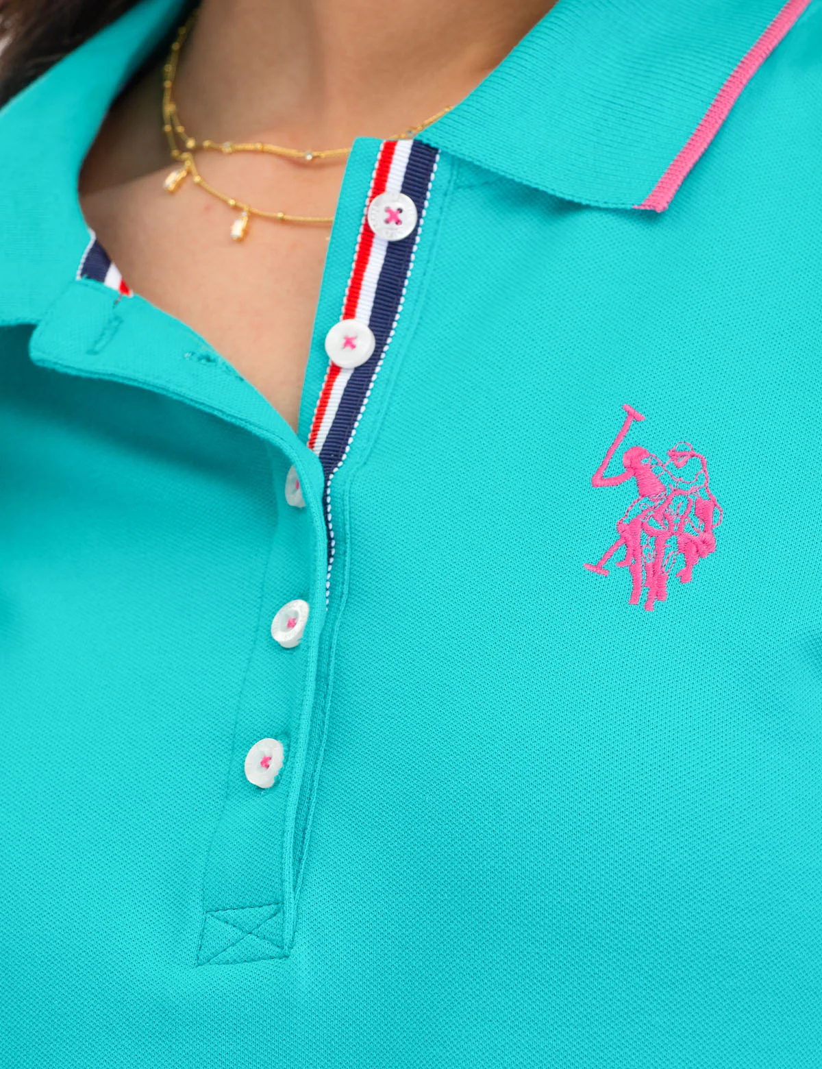 TIPPED POLO DRESS - Image 8