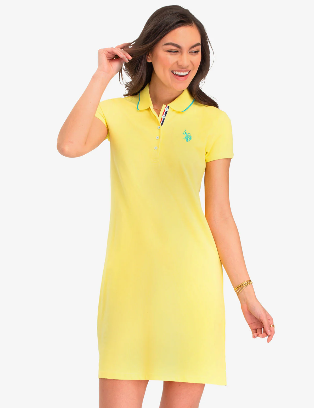 TIPPED POLO DRESS - Image 9