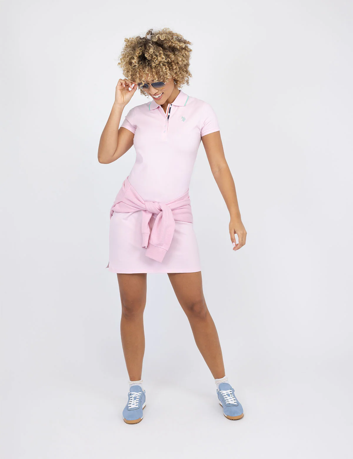 TIPPED POLO DRESS - Image 3
