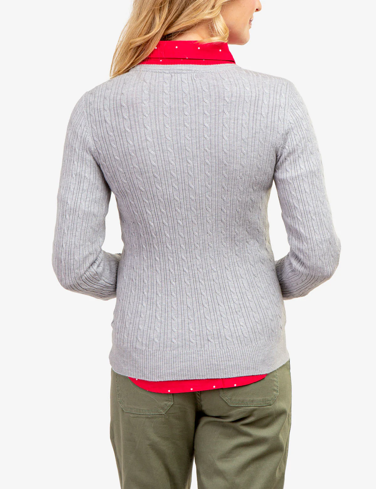 TIPPED SOFT CABLE CREW NECK SWEATER - Image 3