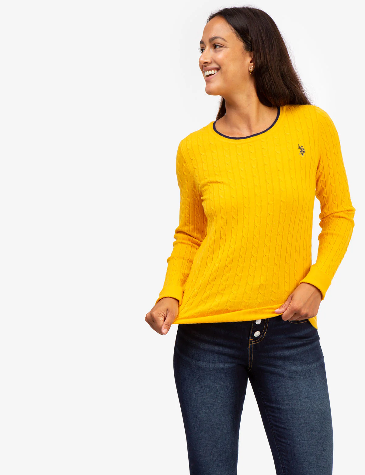 TIPPED SOFT CABLE CREW NECK SWEATER - Image 12