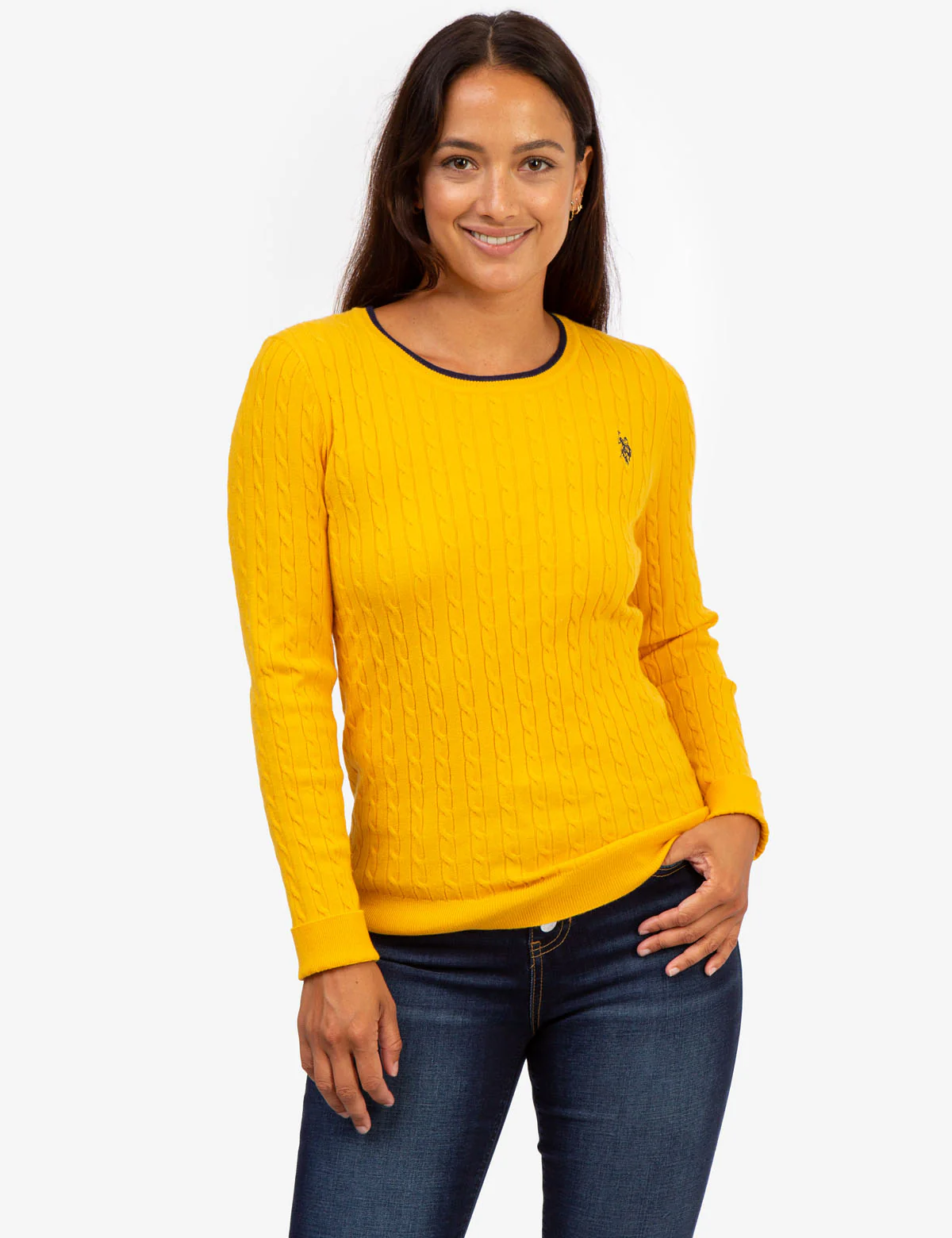 TIPPED SOFT CABLE CREW NECK SWEATER - Image 13