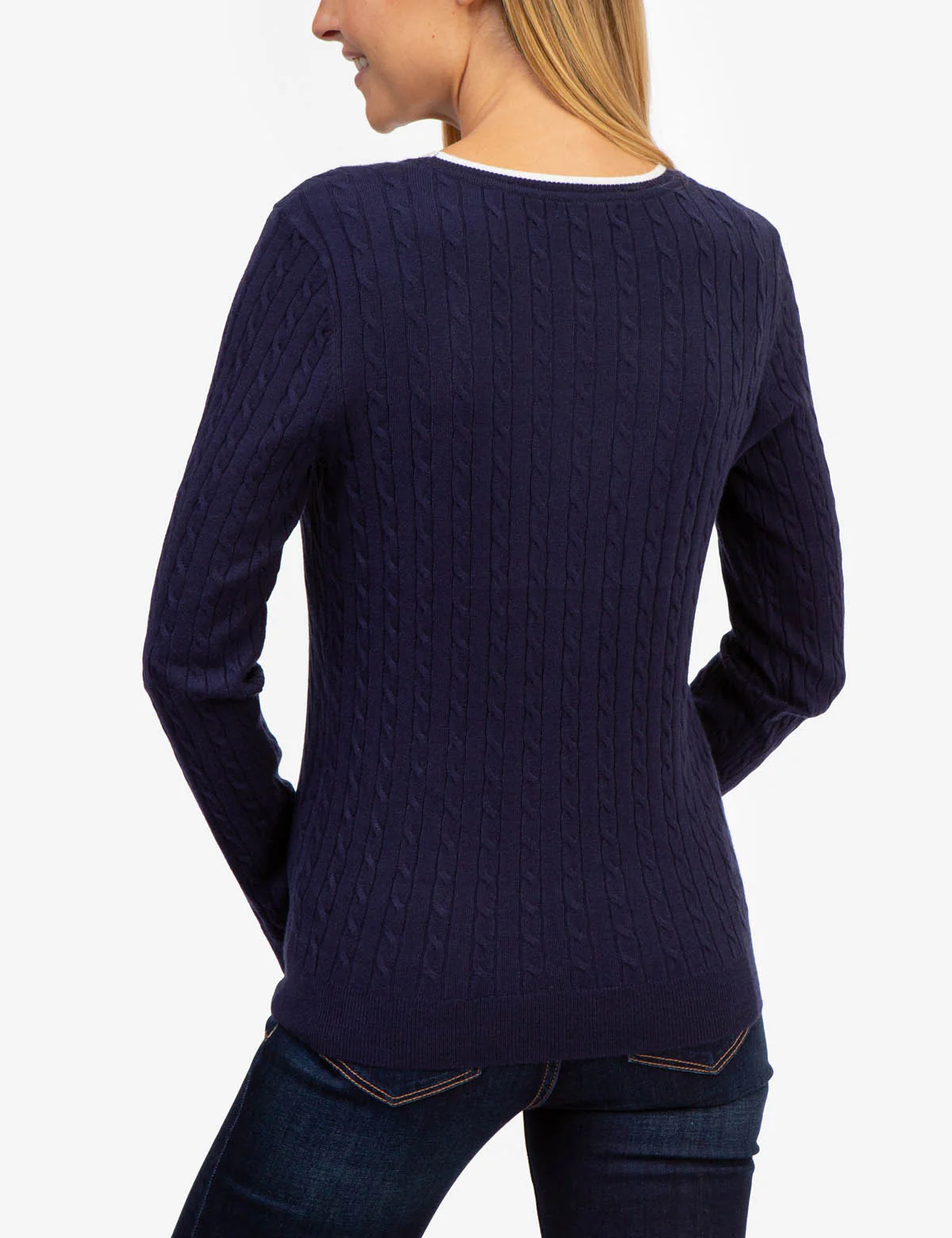 TIPPED SOFT CABLE CREW NECK SWEATER - Image 18