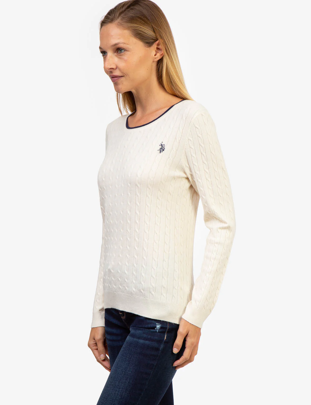 TIPPED SOFT CABLE CREW NECK SWEATER - Image 22