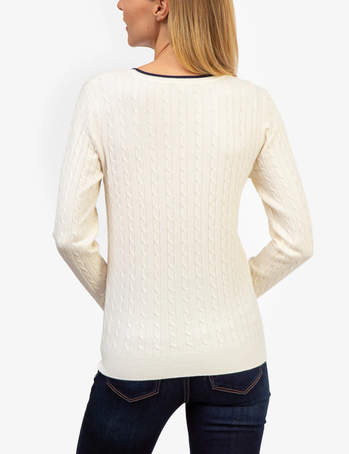 TIPPED SOFT CABLE CREW NECK SWEATER - Image 23