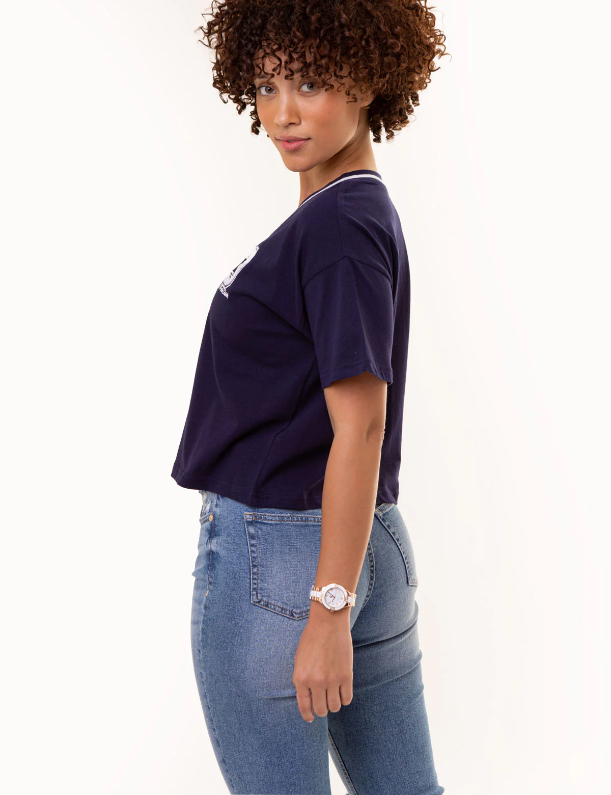 TIPPED V-NECK GRAPHIC T-SHIRT - Image 7