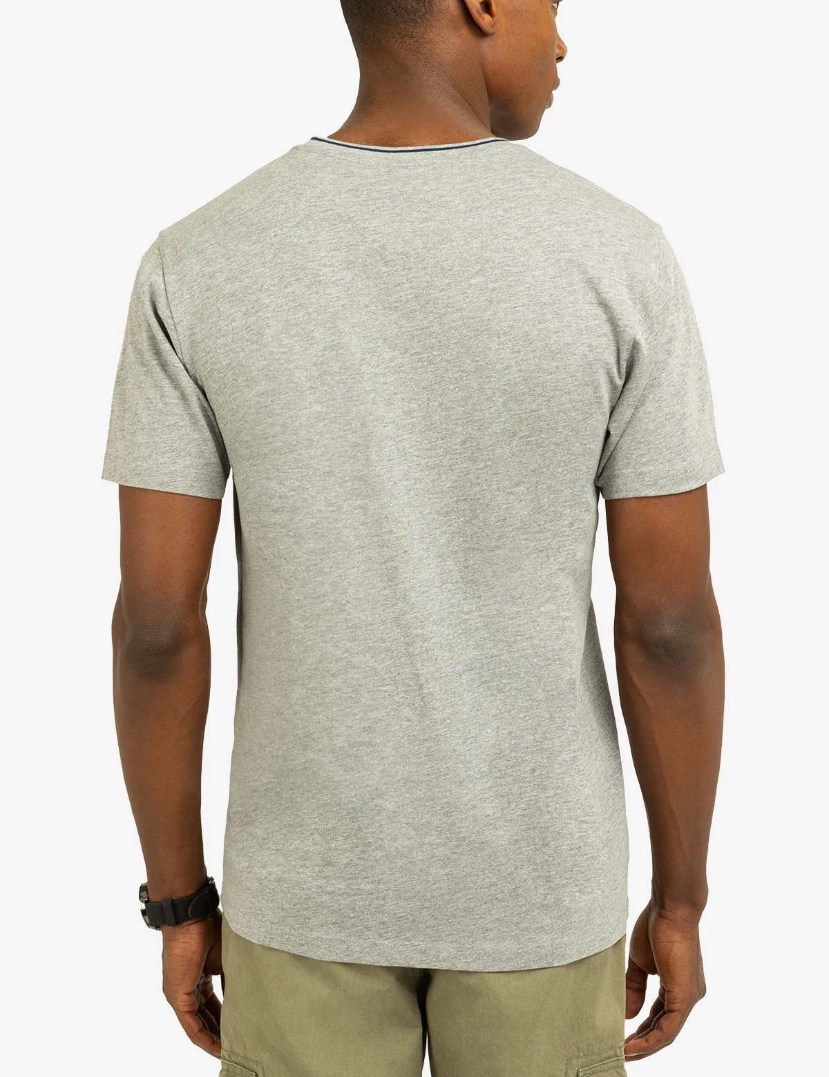 TIPPED V-NECK JERSEY T-SHIRT - Image 12