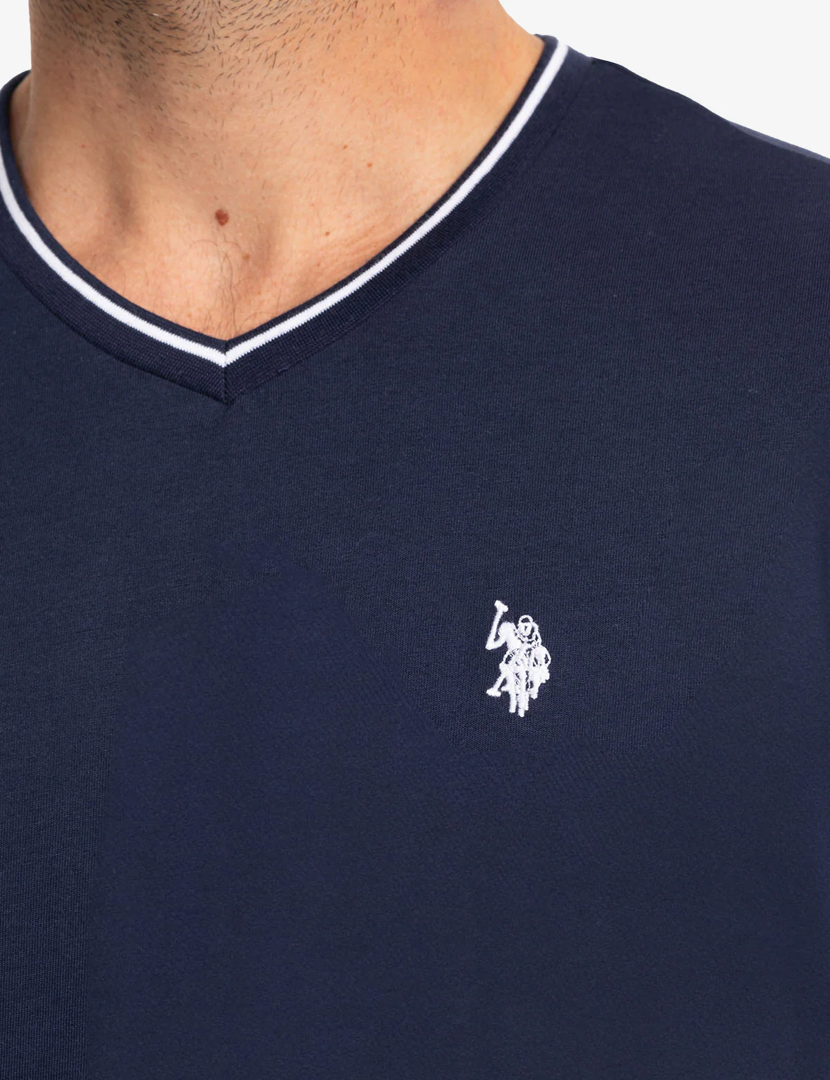 TIPPED V-NECK JERSEY T-SHIRT - Image 20
