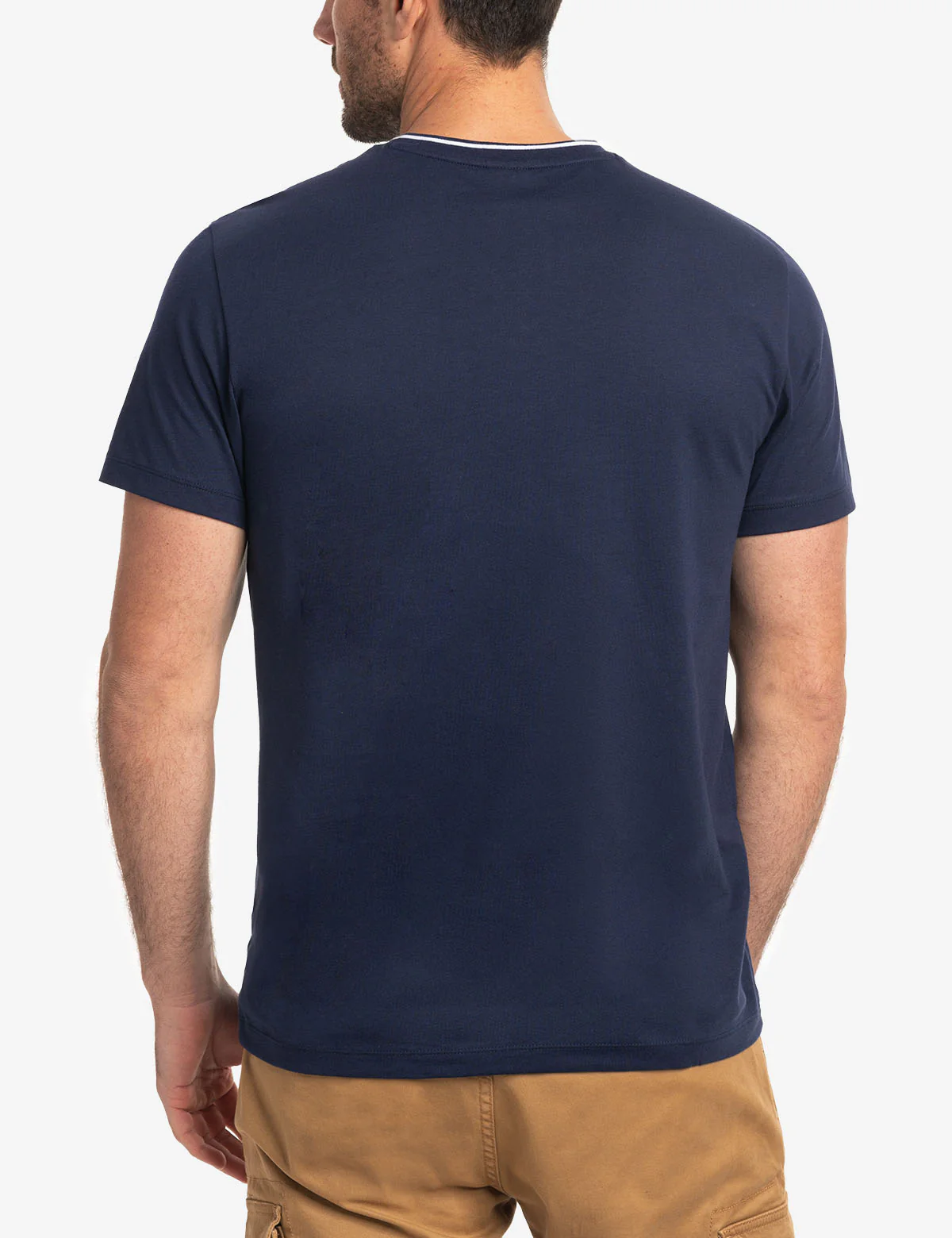TIPPED V-NECK JERSEY T-SHIRT - Image 21