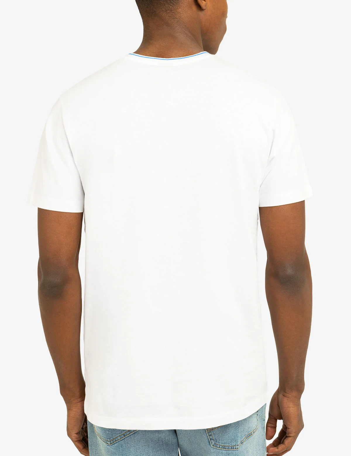 TIPPED V-NECK JERSEY T-SHIRT - Image 4