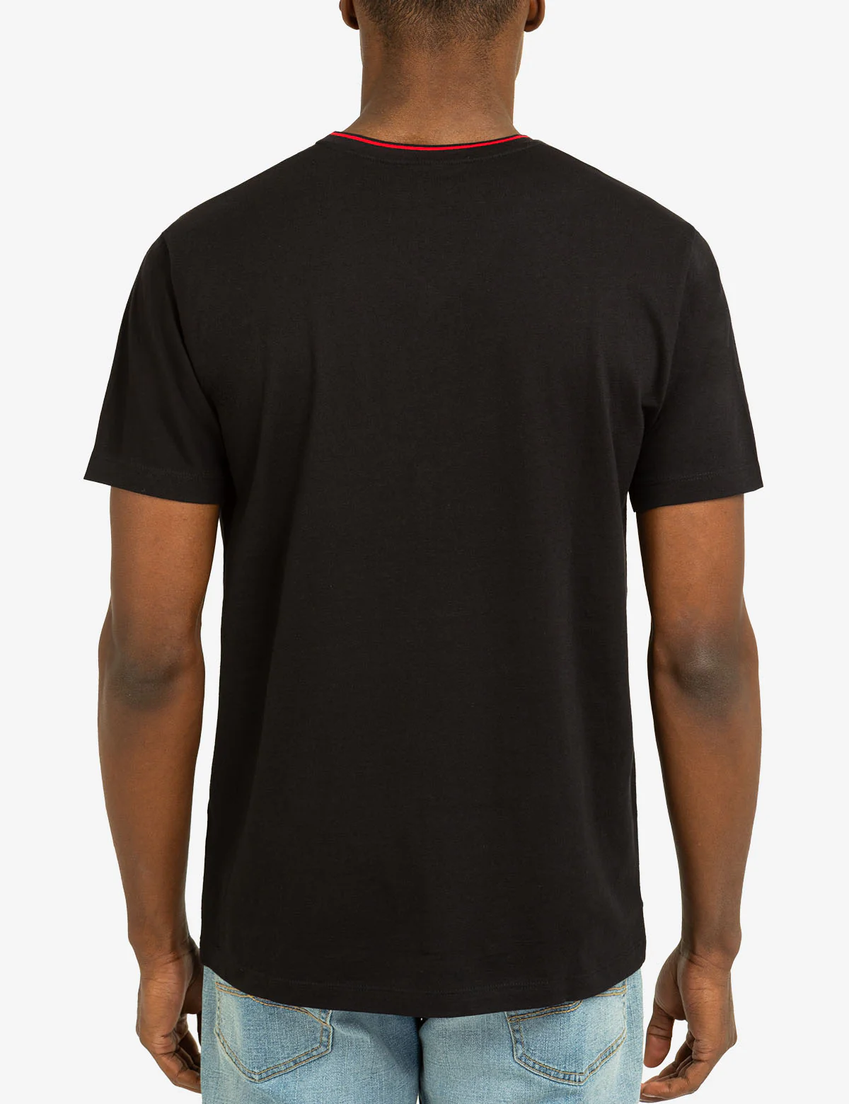 TIPPED V-NECK JERSEY T-SHIRT - Image 8