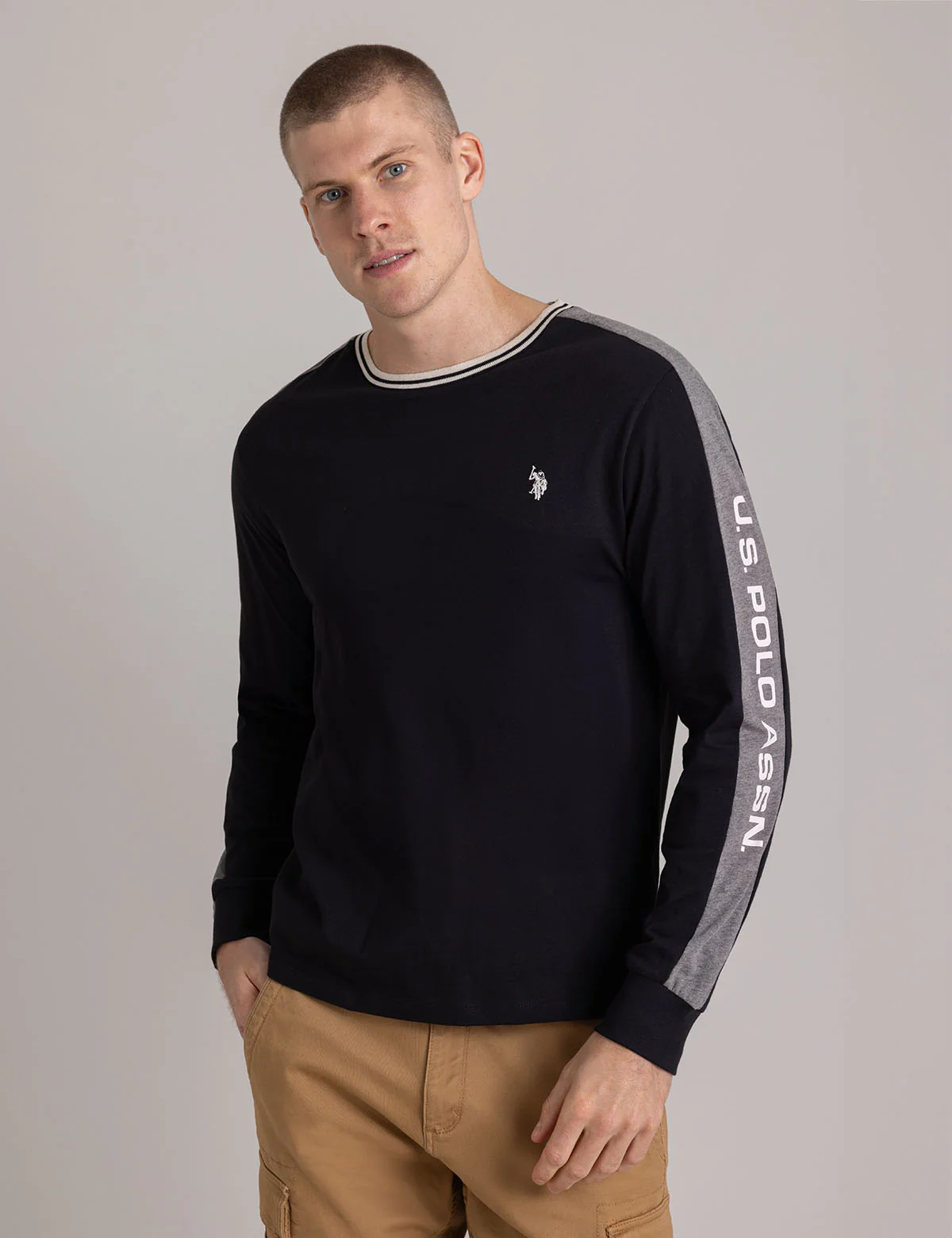 TIPPED WORDMARK LONG SLEEVE T-SHIRT