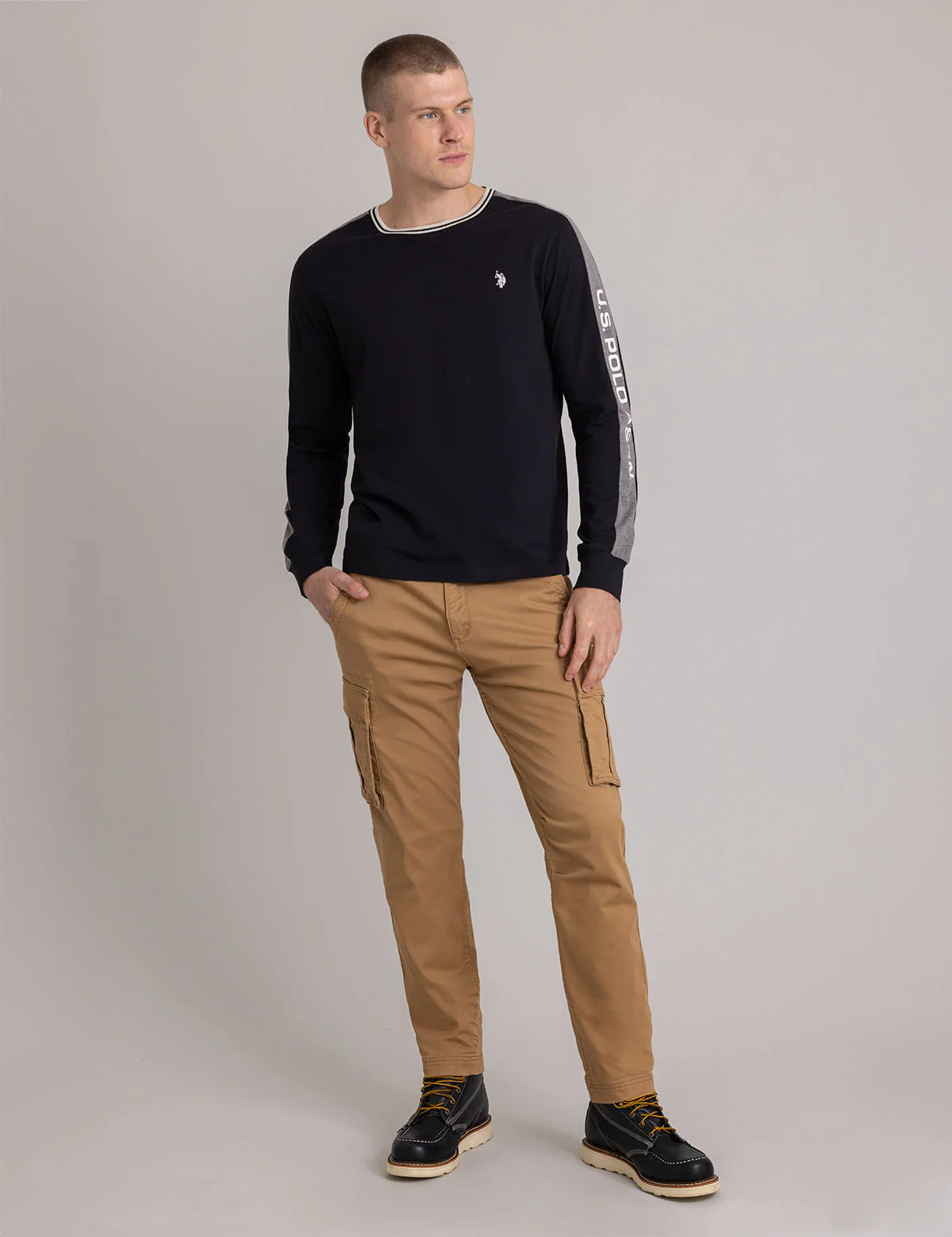 TIPPED WORDMARK LONG SLEEVE T-SHIRT - Image 3