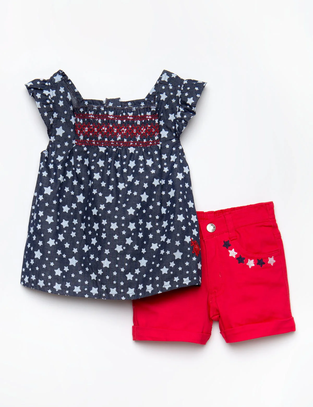 TODDLER 2 PIECE SET - SMOCKED TOP & SHORTS - Image 5