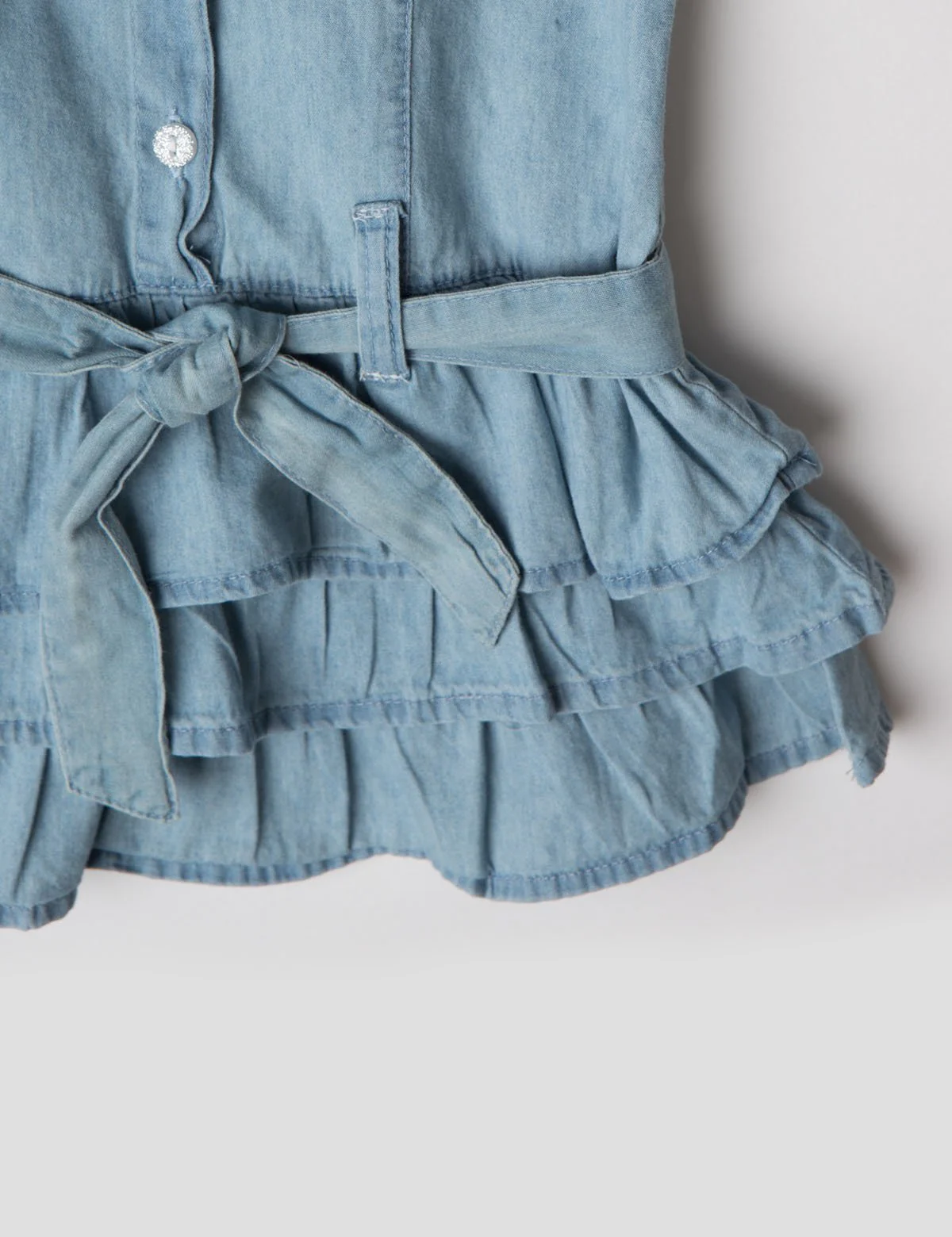 TODDLER SHORT SLEEVE DENIM DRESS - Image 3