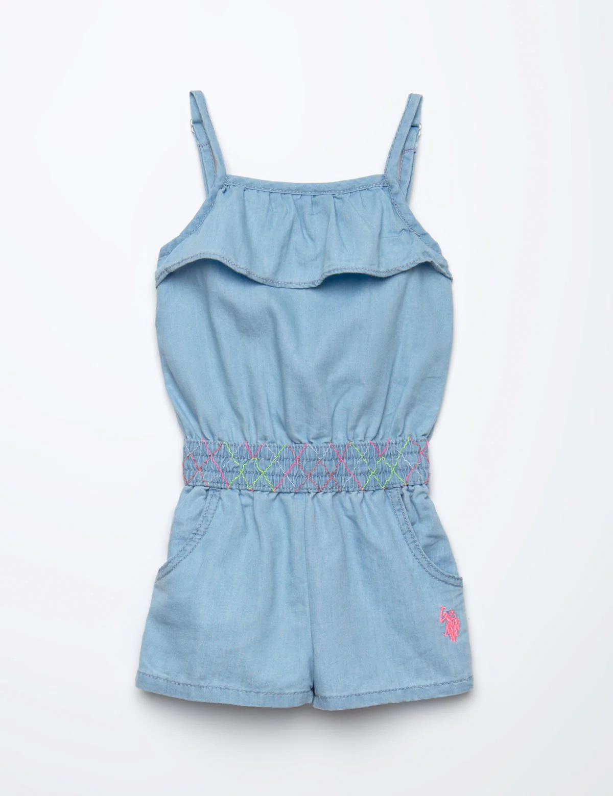 TODDLER SMOCKED WAIST ROMPER - Image 5