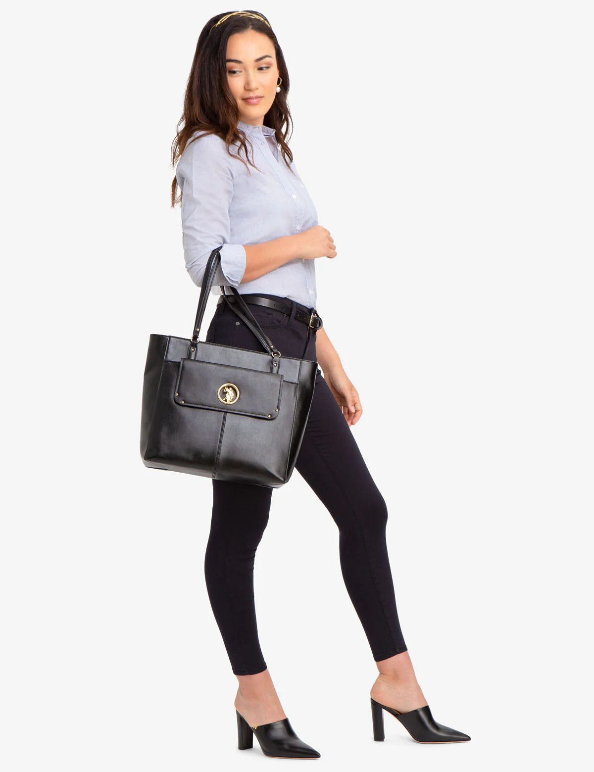 TOTE WITH LOGO MEDALLION - Image 2