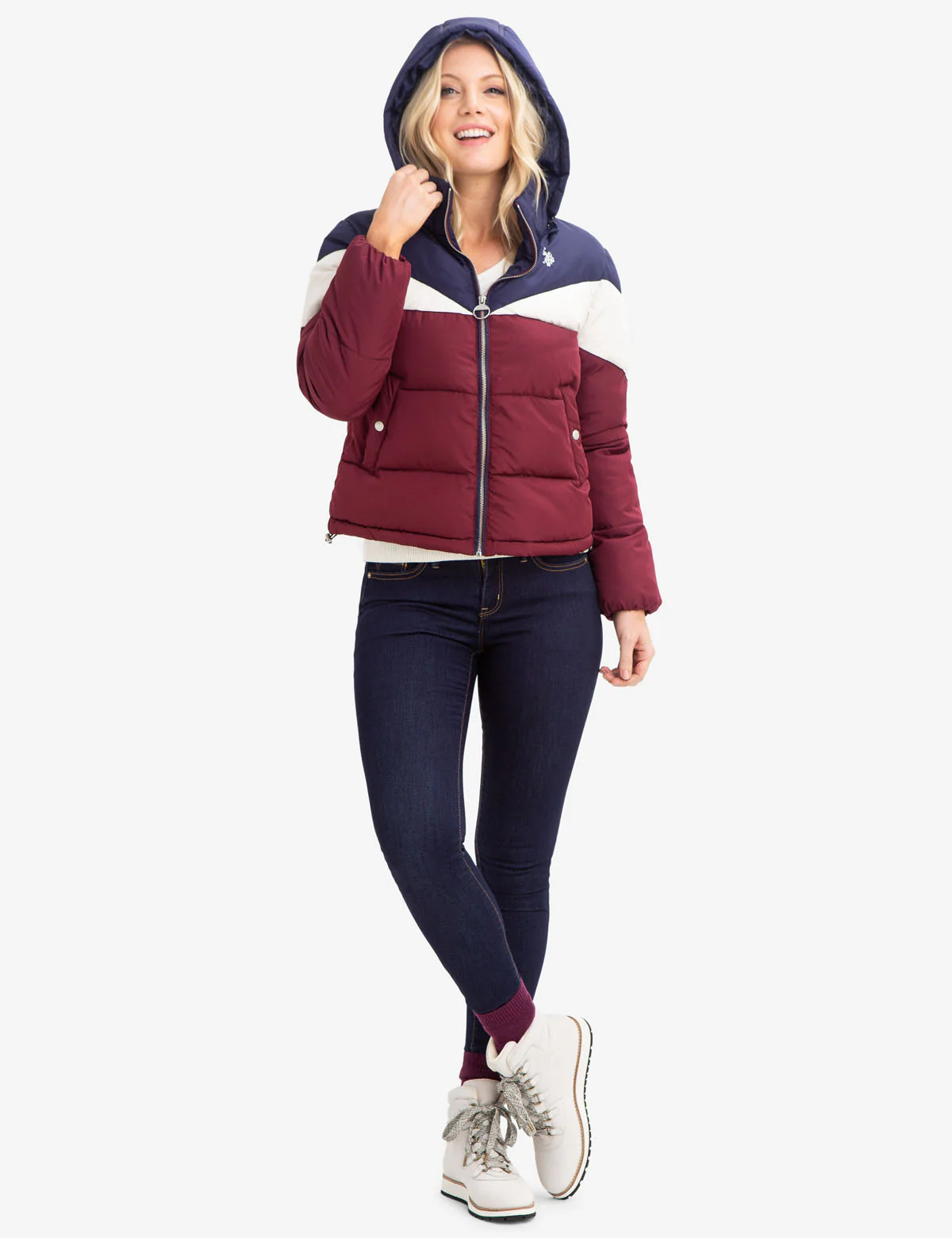 TRI-COLOR PUFFER COAT - Image 2