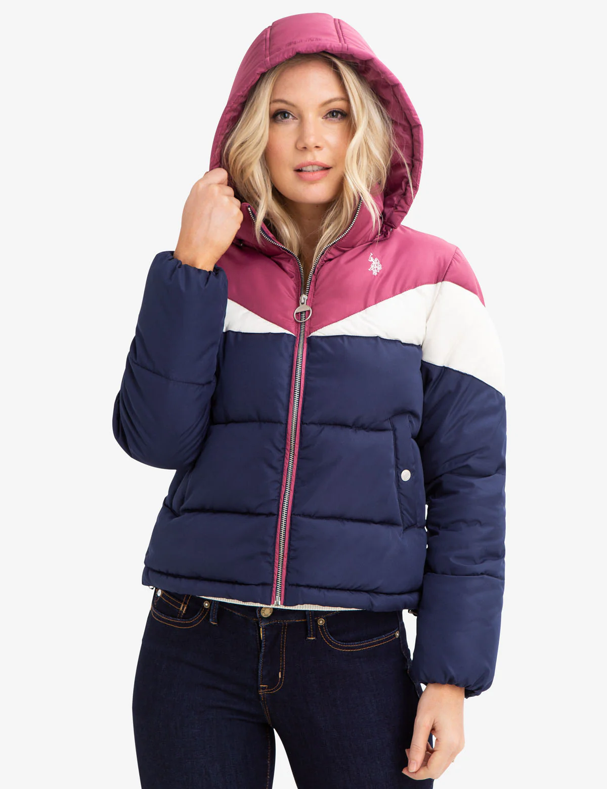 TRI-COLOR PUFFER COAT - Image 7
