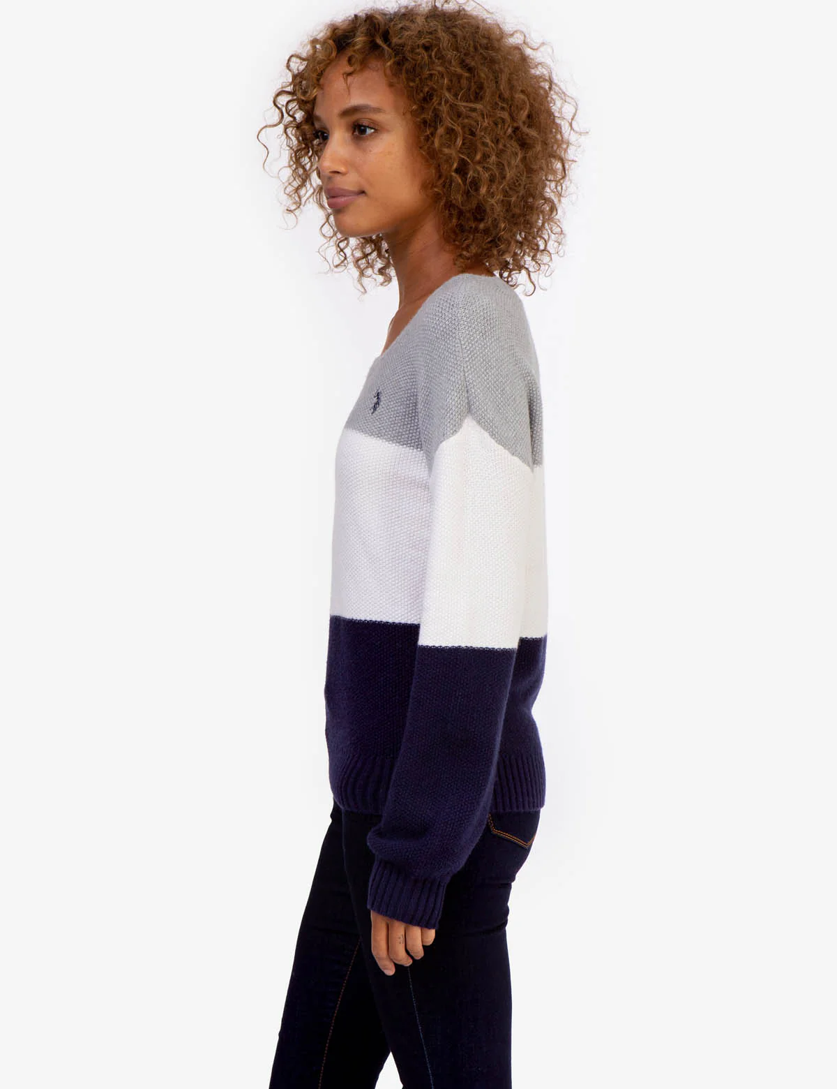 TRI COLORBLOCK CREW NECK SWEATER - Image 10