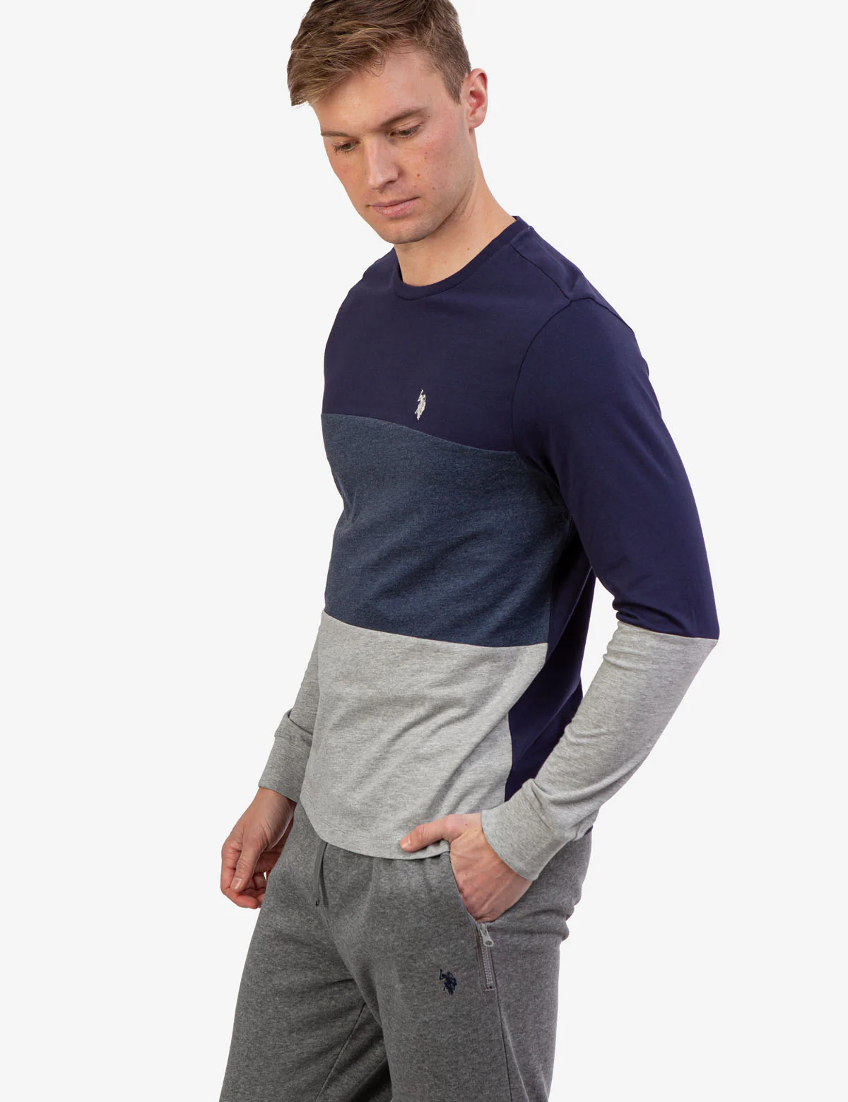 TRI COLORBLOCK LONG SLEEVE T-SHIRT - Image 3