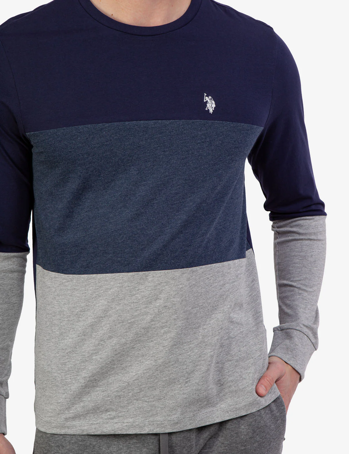 TRI COLORBLOCK LONG SLEEVE T-SHIRT - Image 5