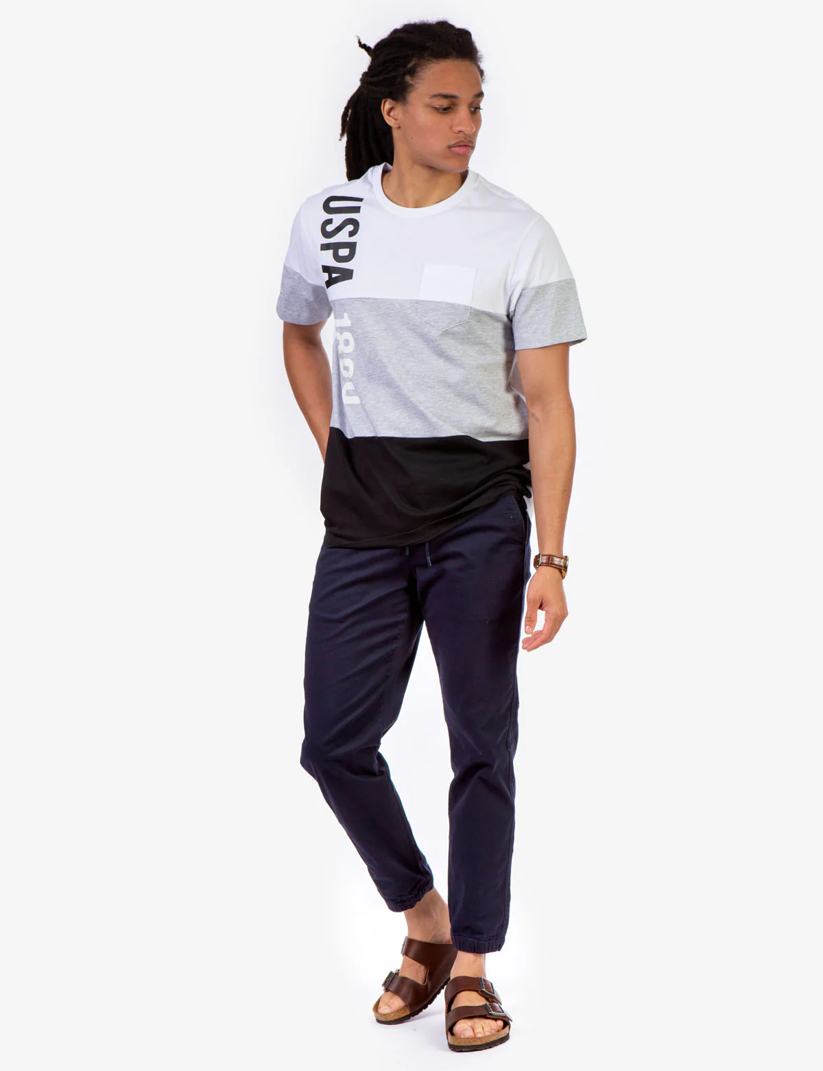 TRI COLORBLOCK POCKET T-SHIRT - Image 2
