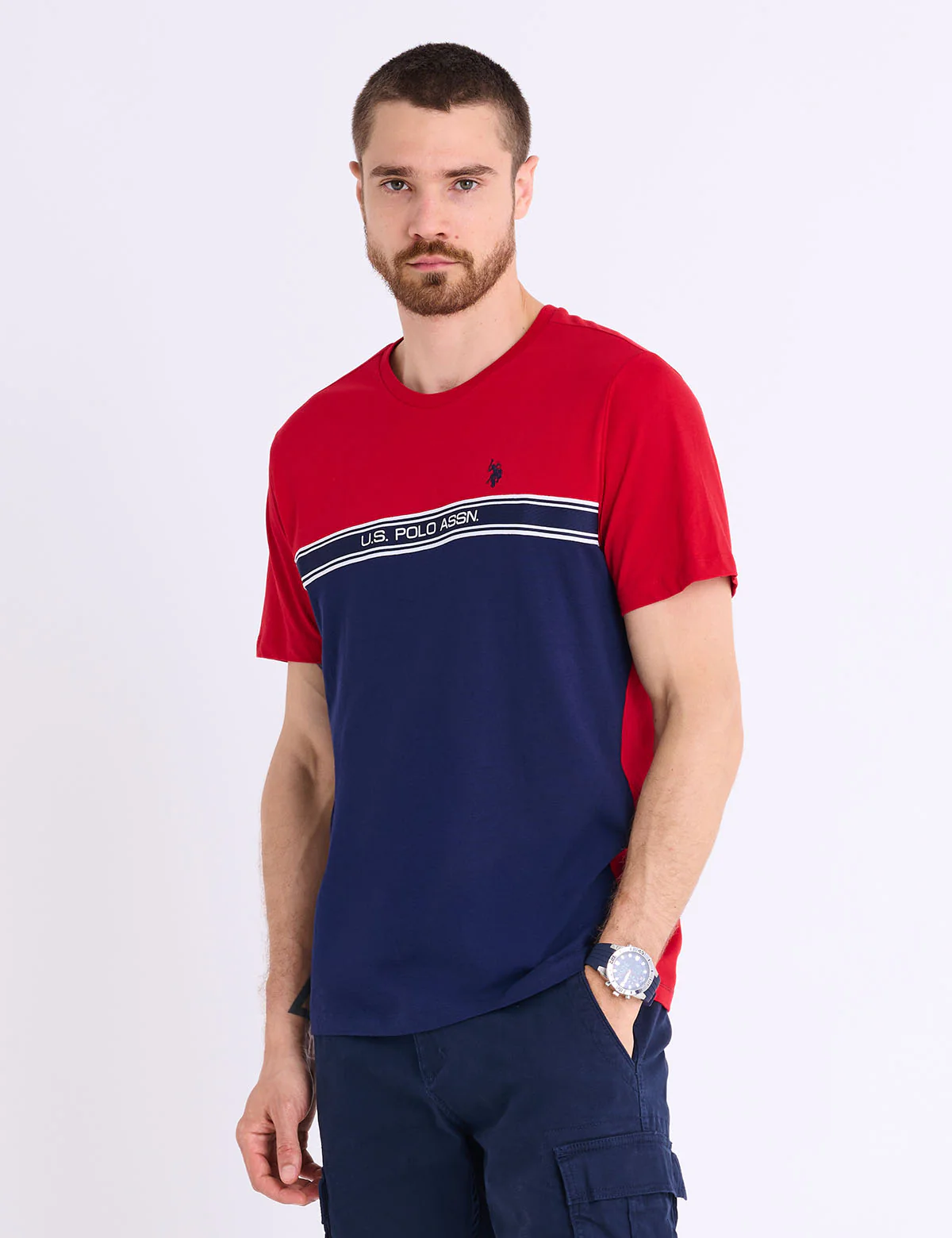 TRICOT CHEST WORDMARK PRINTED JERSEY T-SHIRT