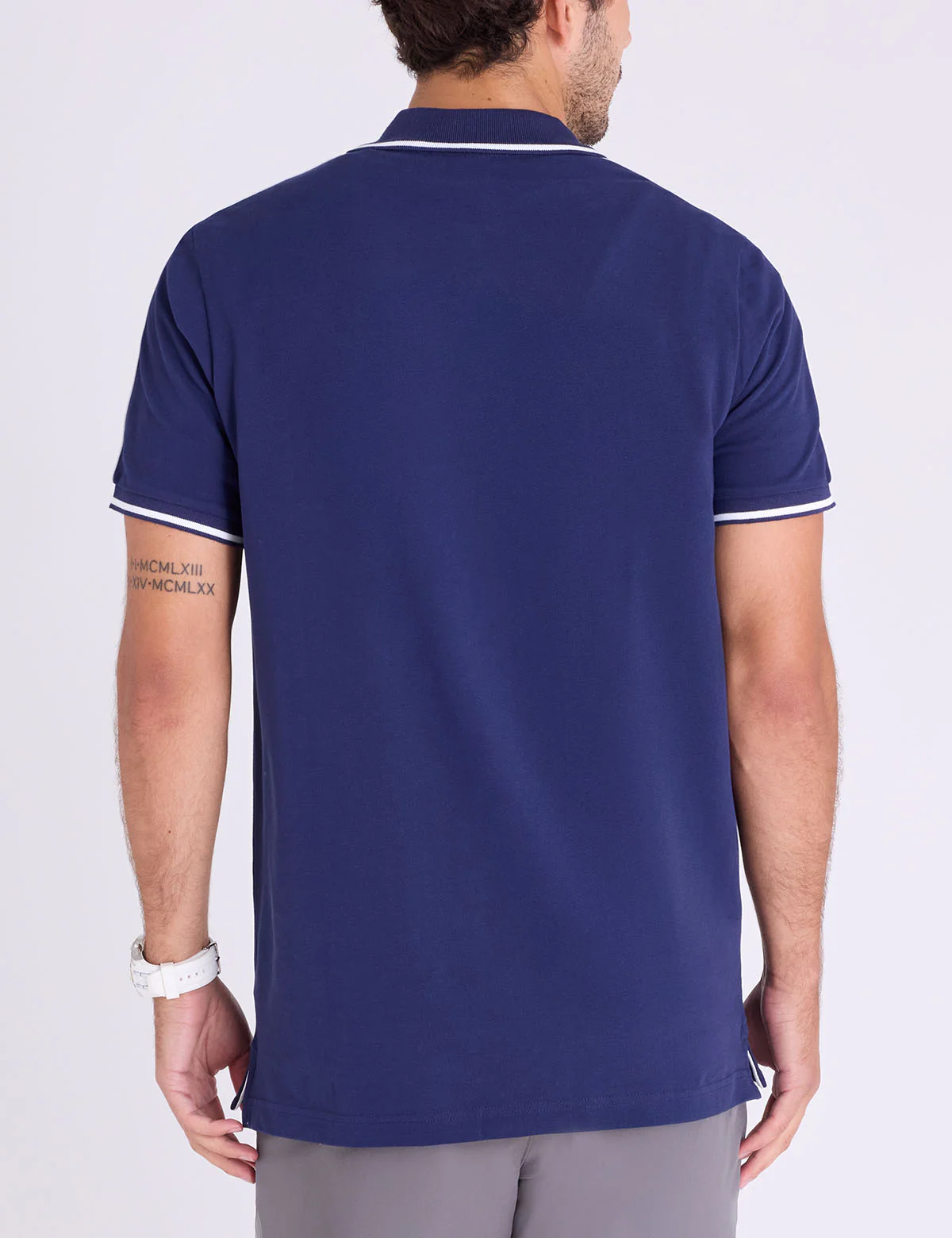 TRICOT SHOULDER PIQUE POLO SHIRT - Image 4