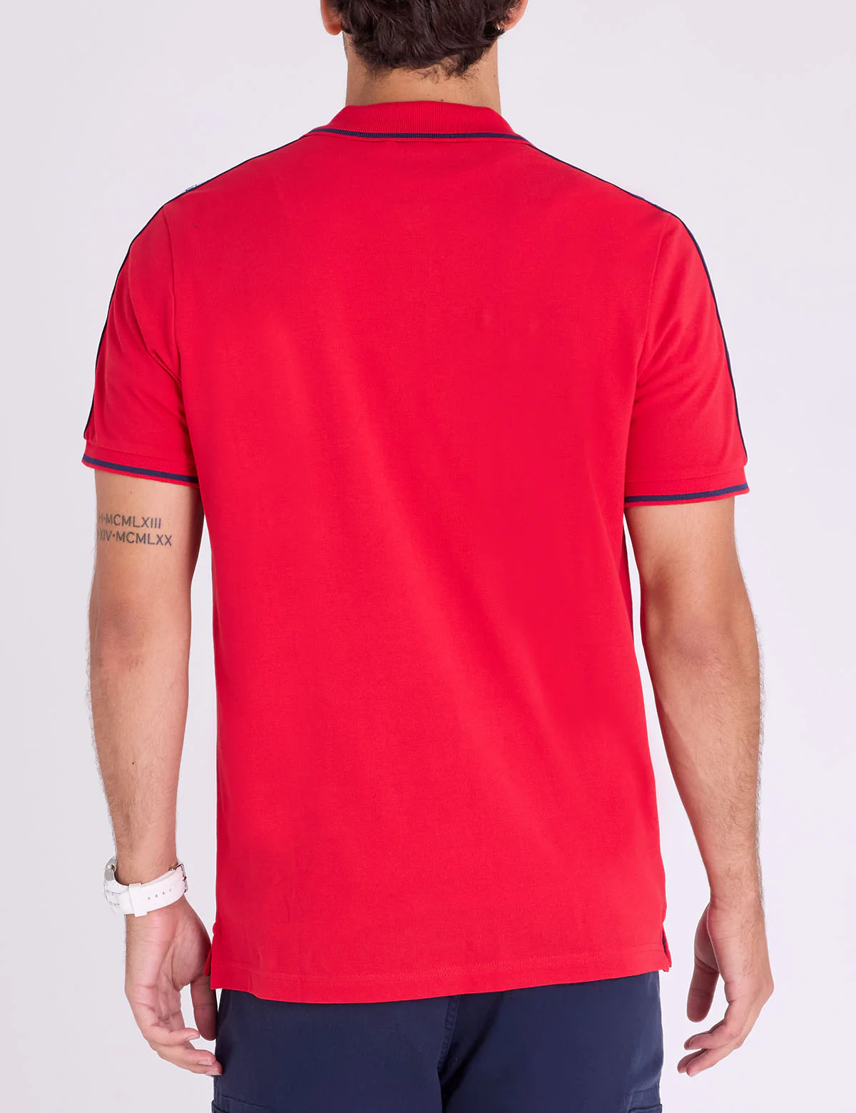 TRICOT SHOULDER PIQUE POLO SHIRT - Image 9