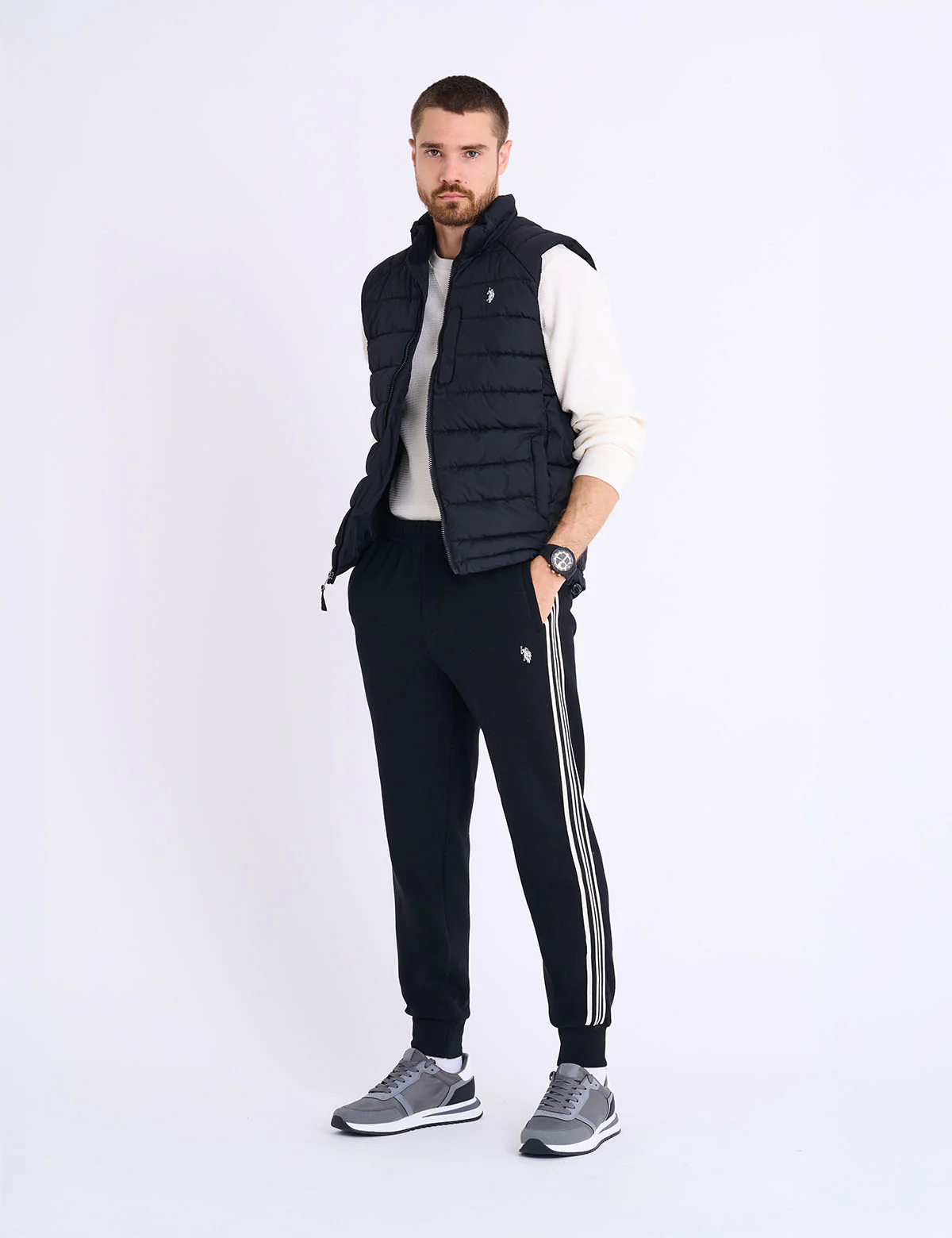 TRICOT TAPE FLEECE KNIT JOGGER - Image 2