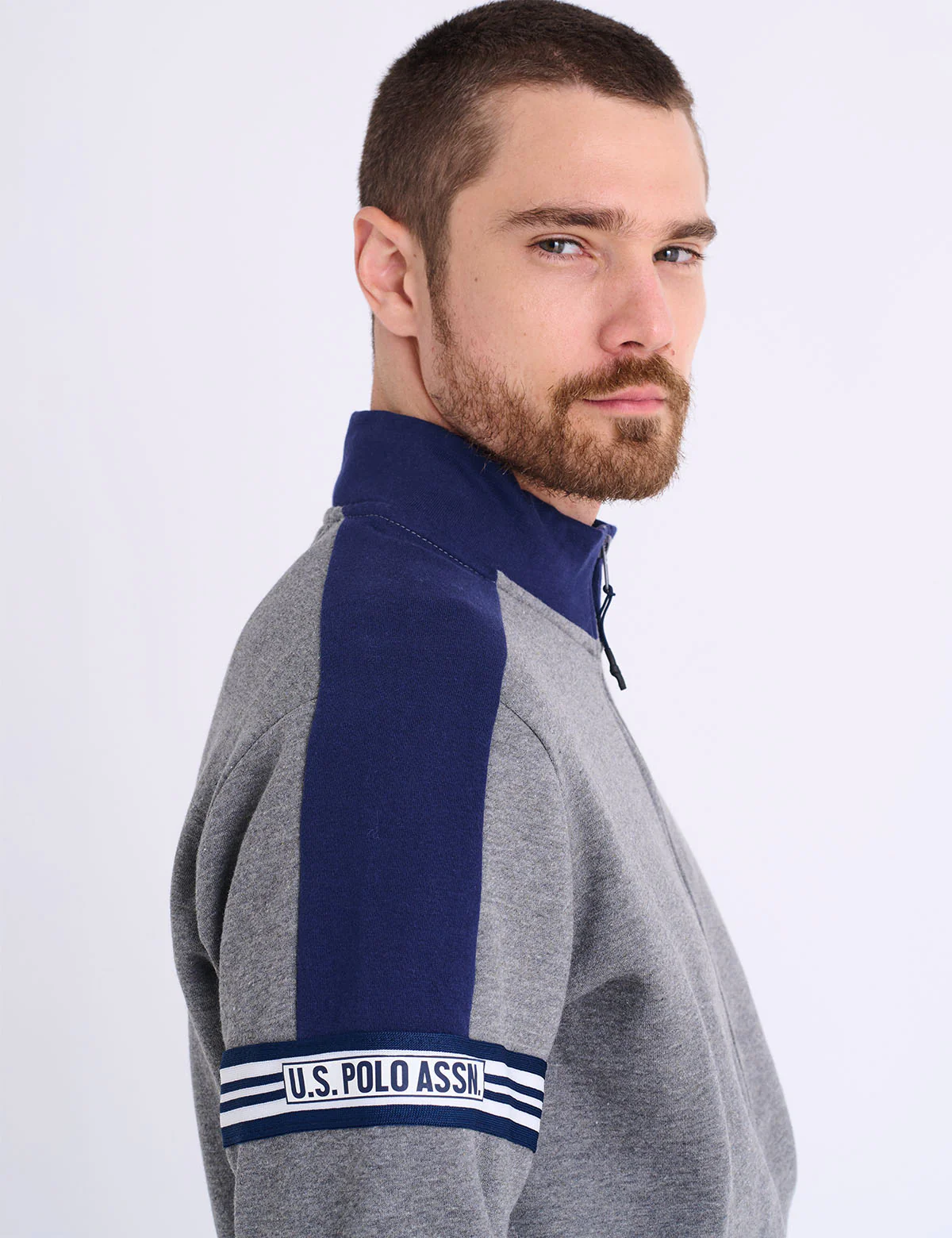TRICOT TAPE FULL ZIP FLEECE TRACK JACKET - Image 5