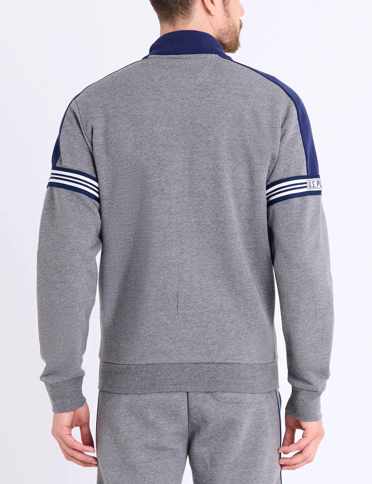 TRICOT TAPE FULL ZIP FLEECE TRACK JACKET - Image 7