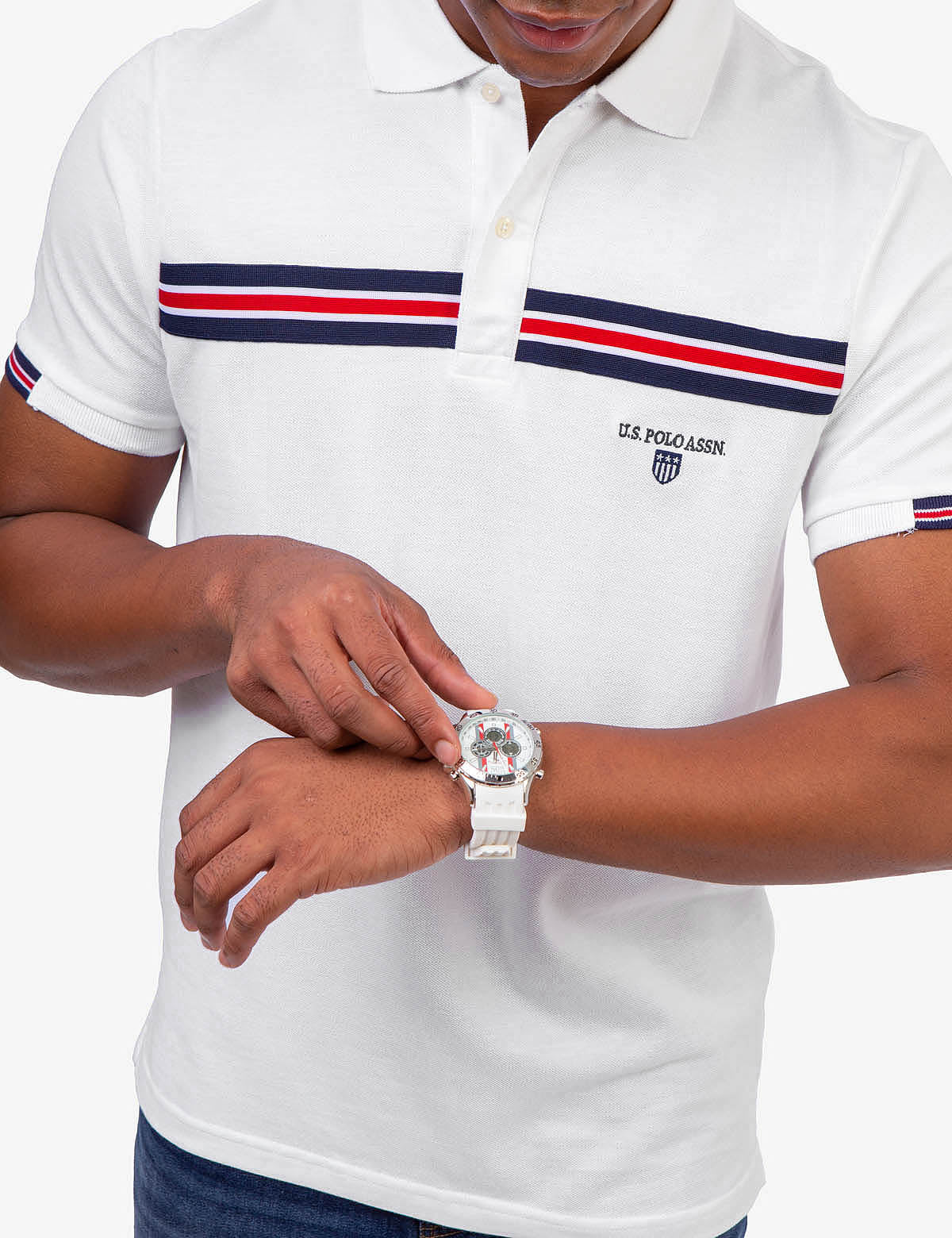 TRICOT TAPE PIECED POLO SHIRT - Image 5