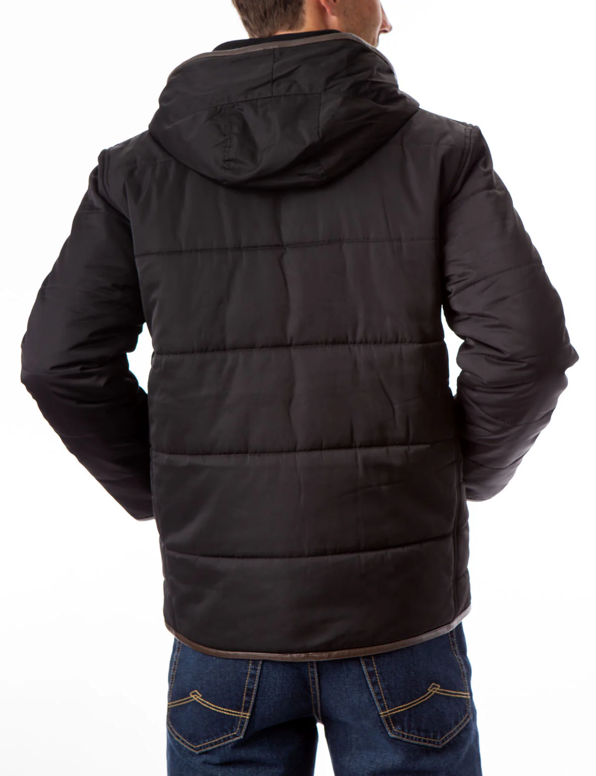 TRIM HOODED PUFFER JACKET - Image 4