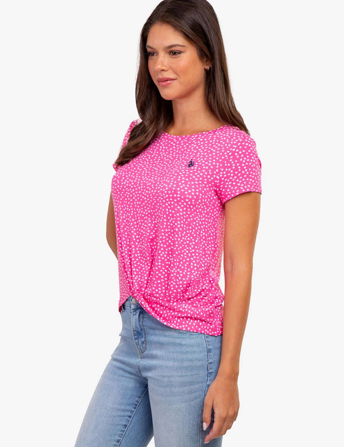 TWIST FRONT CREW NECK T-SHIRT - Image 3