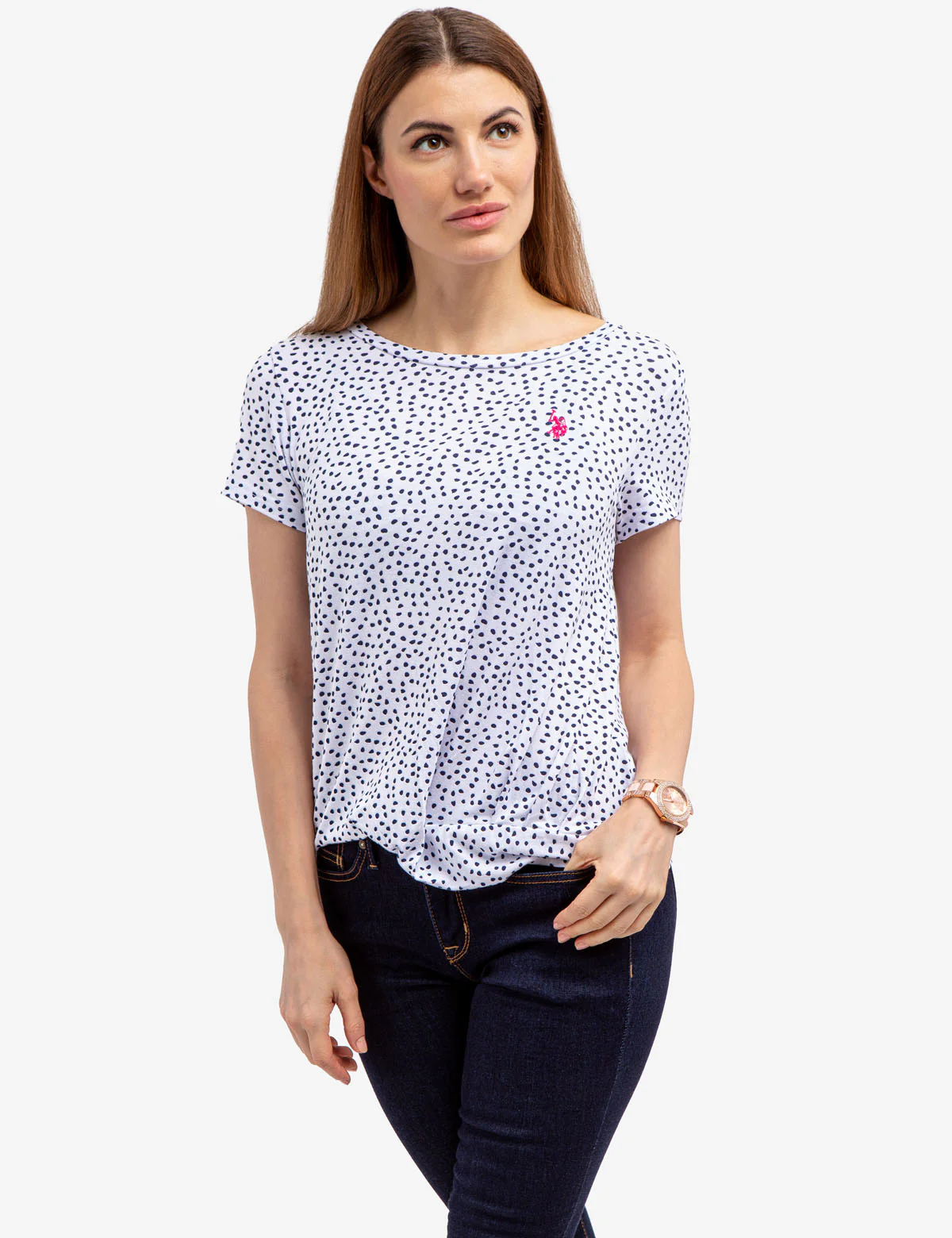 TWIST FRONT CREW NECK T-SHIRT - Image 6