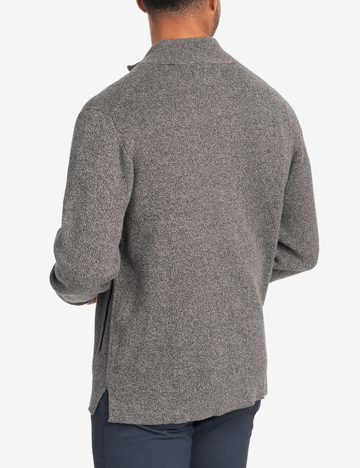 TWIST MARL FULL ZIP SWEATER - Image 4