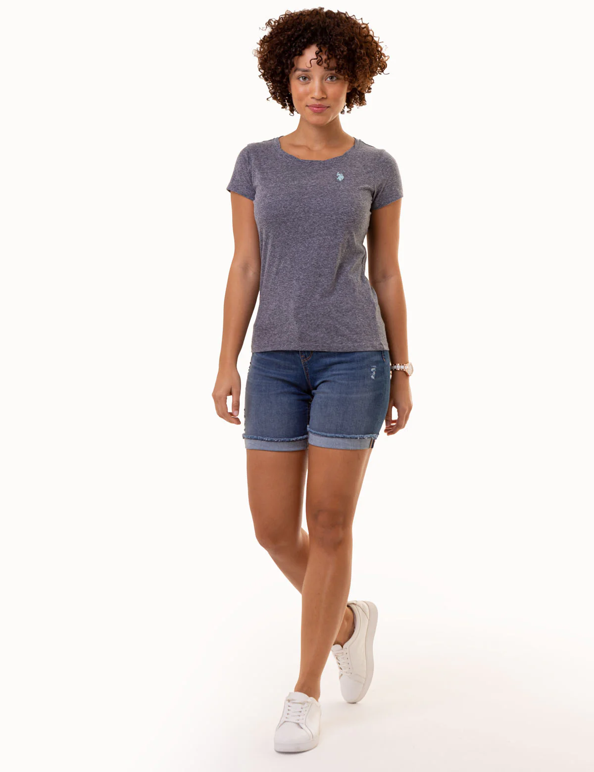 TWIST NECK SNOW YARN T-SHIRT - Image 3