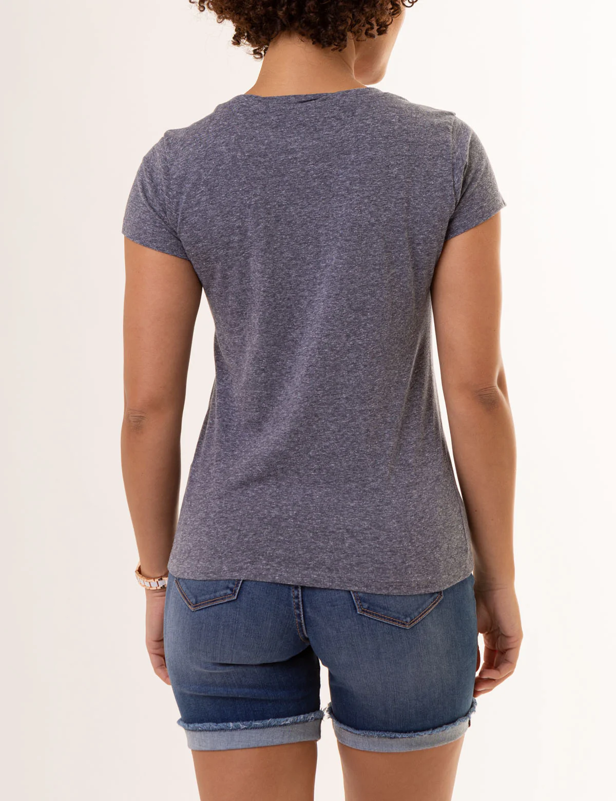 TWIST NECK SNOW YARN T-SHIRT - Image 4