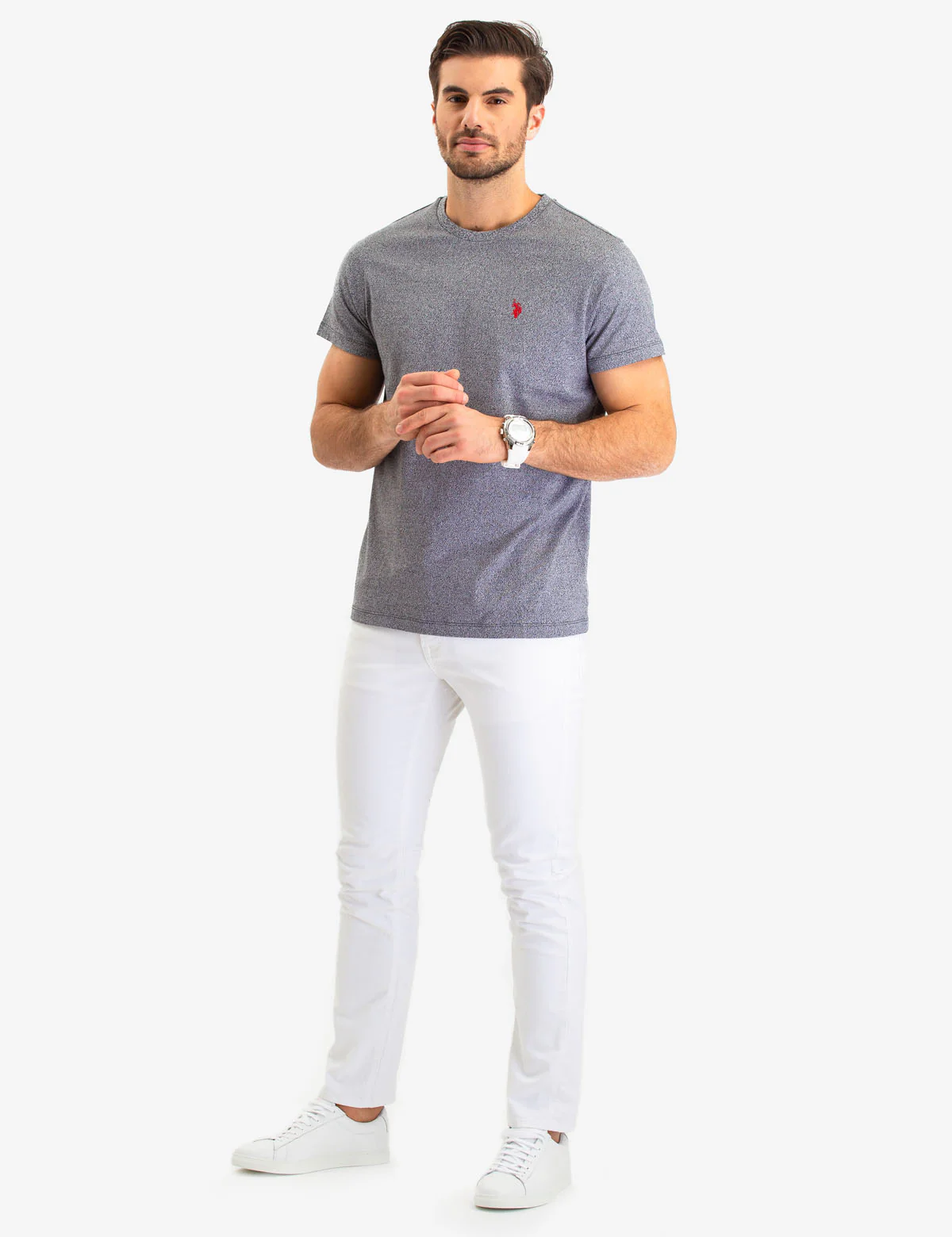 TWISTED YARN CREW NECK T-SHIRT - Image 12