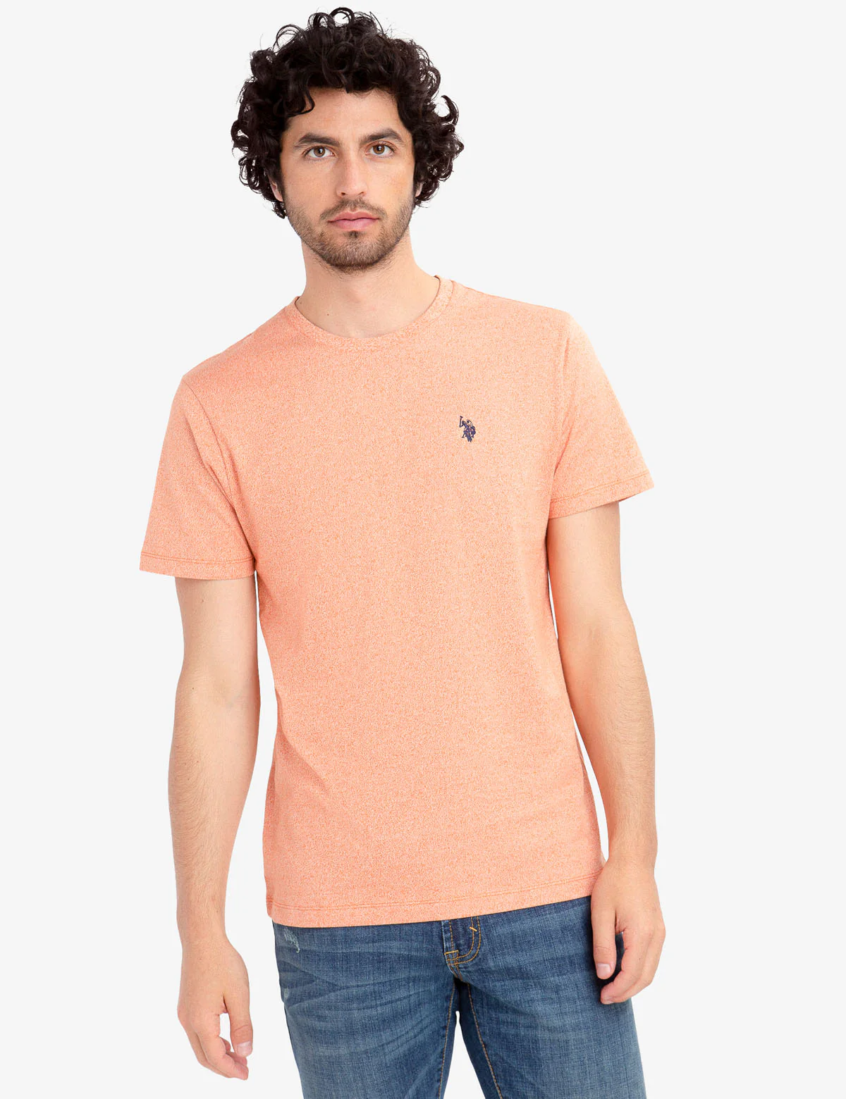 TWISTED YARN CREW NECK T-SHIRT