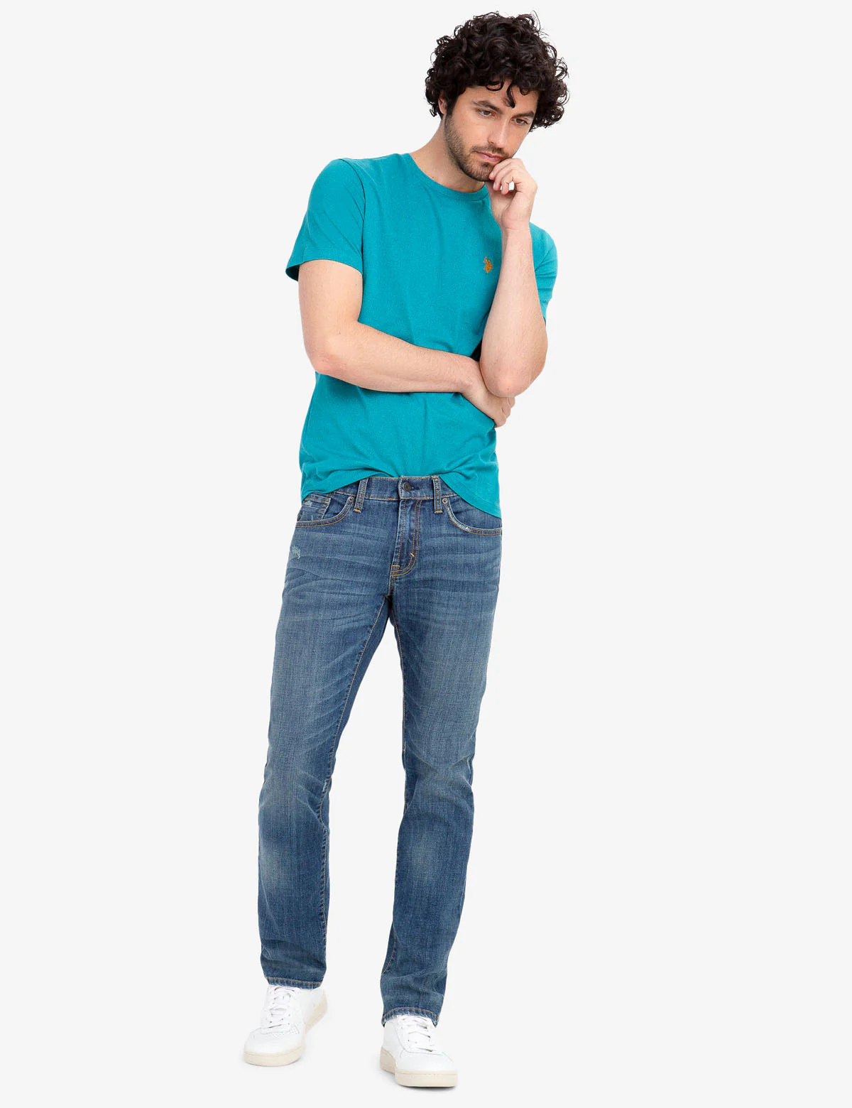 TWISTED YARN CREW NECK T-SHIRT - Image 3