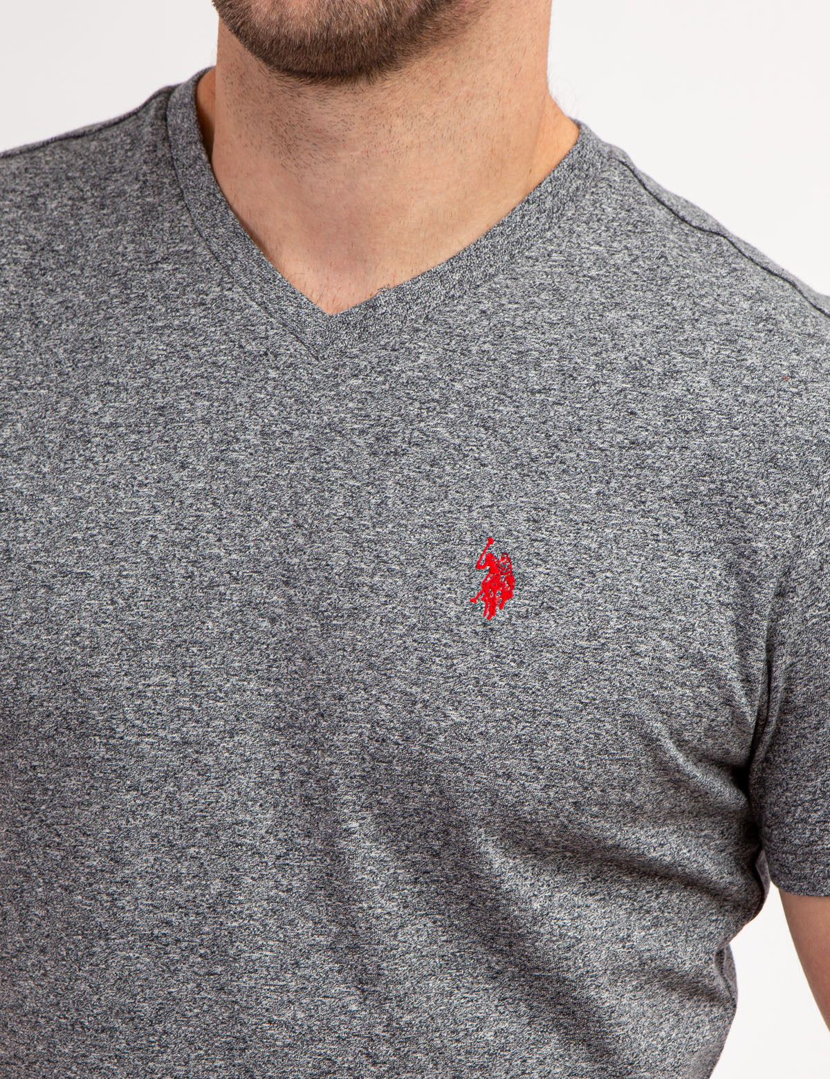 TWISTED YARN V-NECK T-SHIRT - Image 2