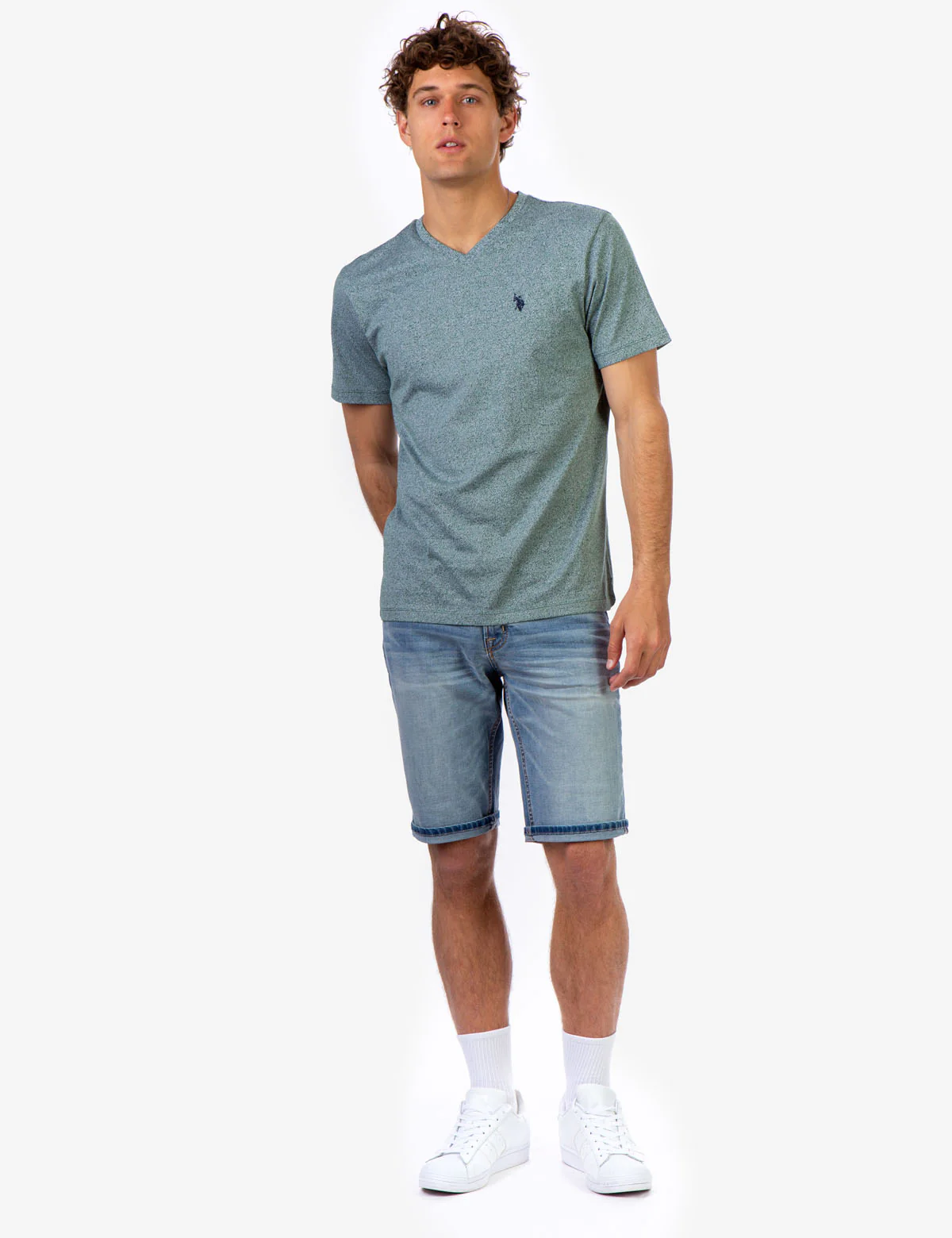 TWISTED YARN V-NECK T-SHIRT - Image 2
