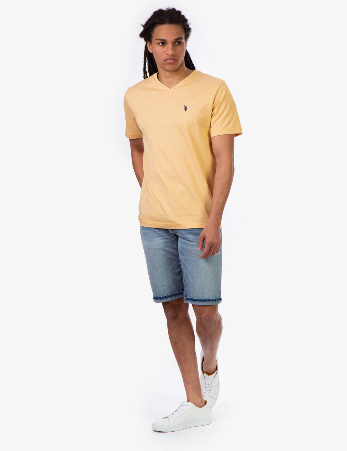 TWISTED YARN V-NECK T-SHIRT - Image 7