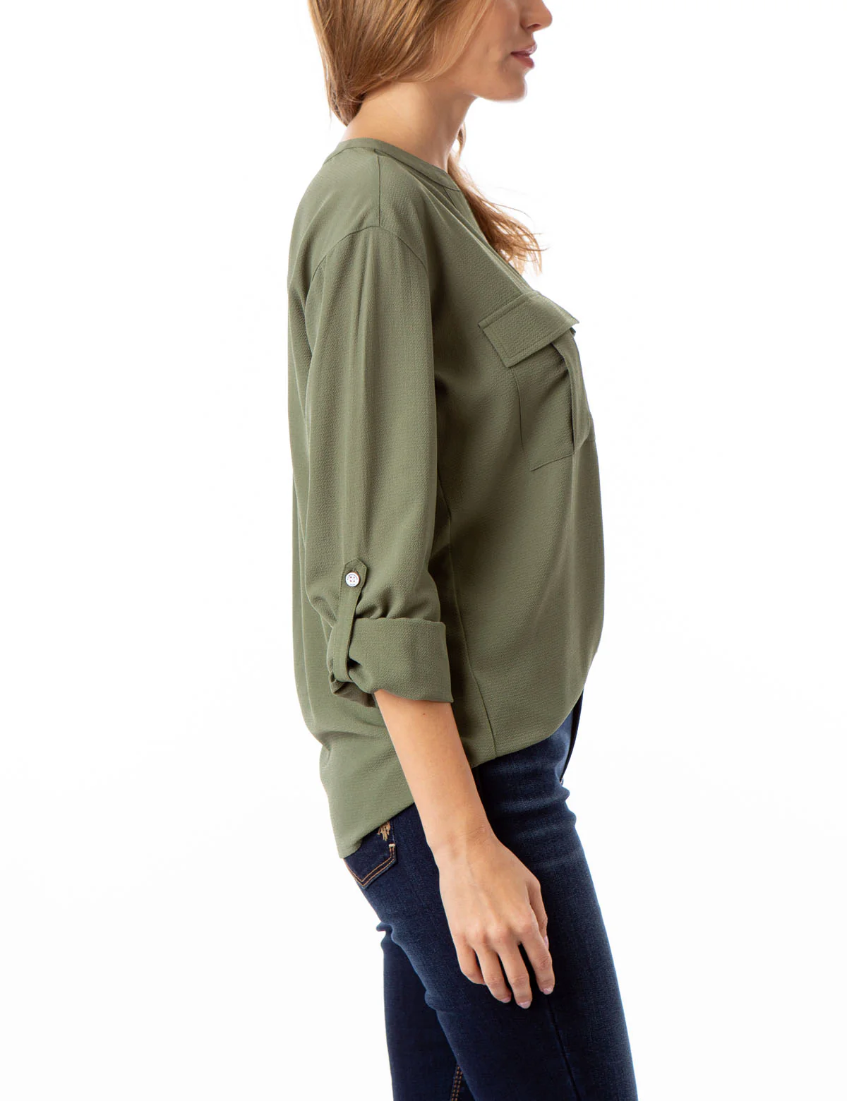 TWO POCKET SOLID UTILITY SHIRT - Image 12