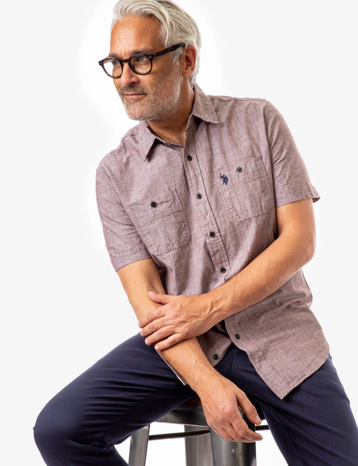 TWO POCKET UTILITY SHORT SLEEVE SHIRT - Image 2