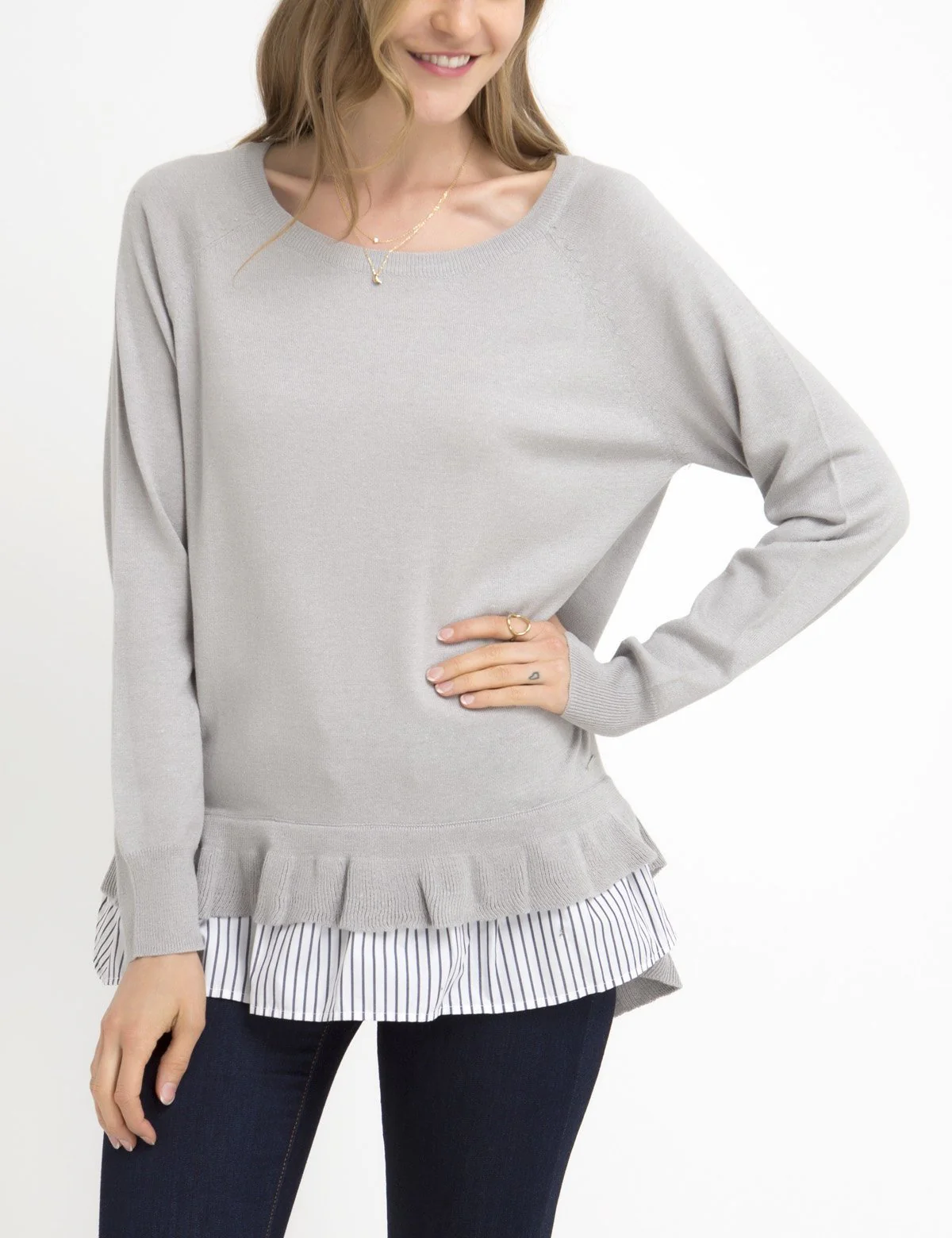 TWO TIER TWOFER SWEATER - Image 10
