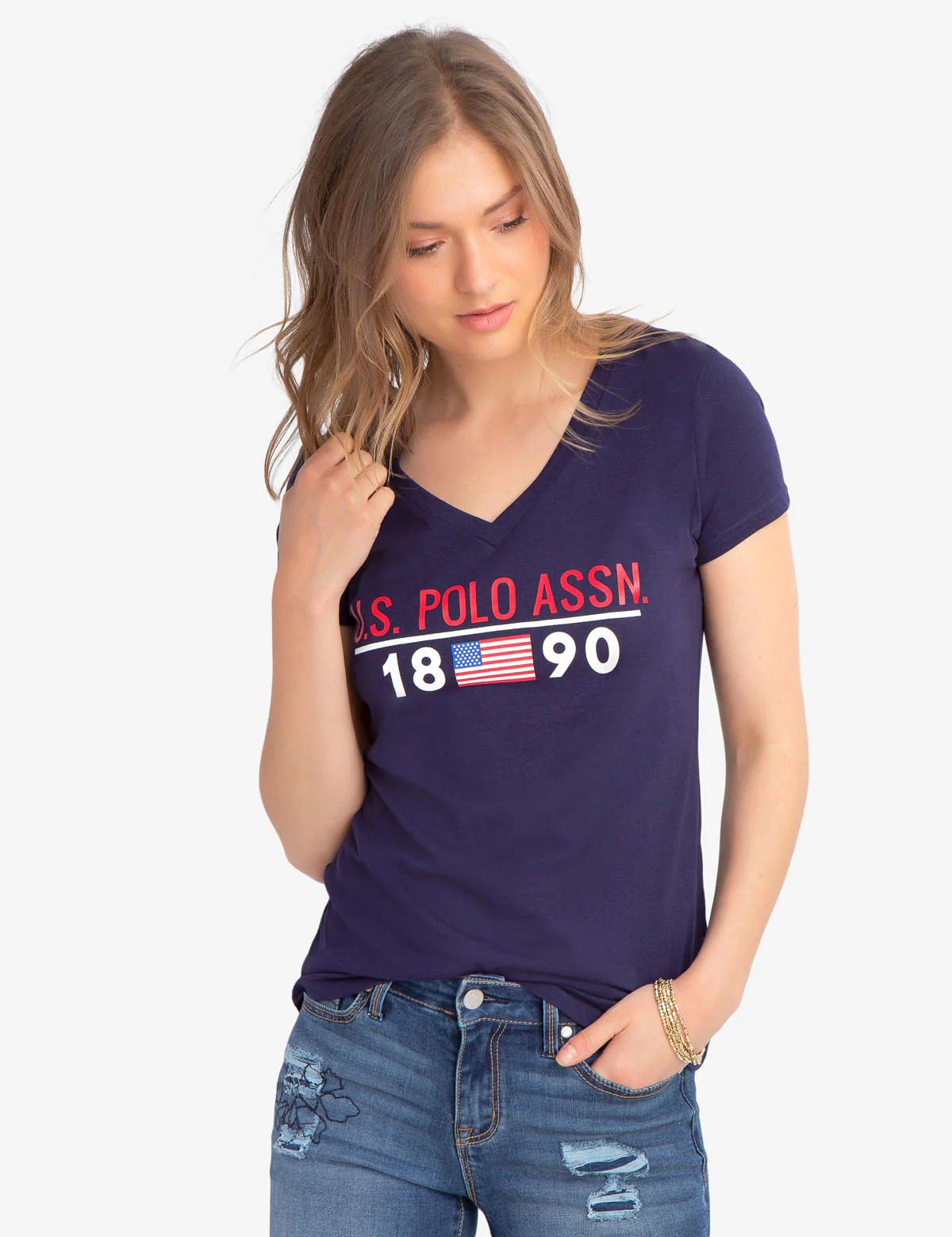 U.S. POLO ASSN. 1890 V-NECK T-SHIRT
